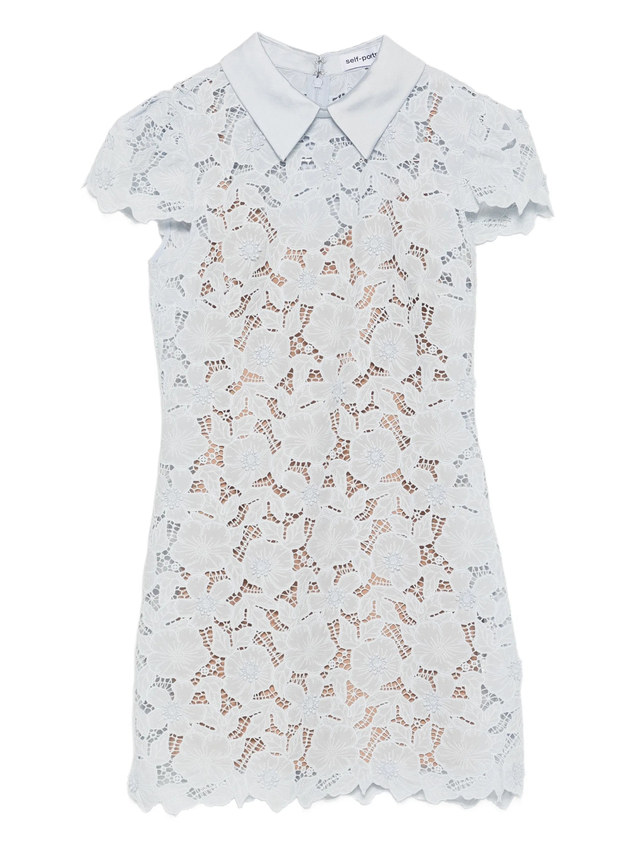 floral lace mini dress