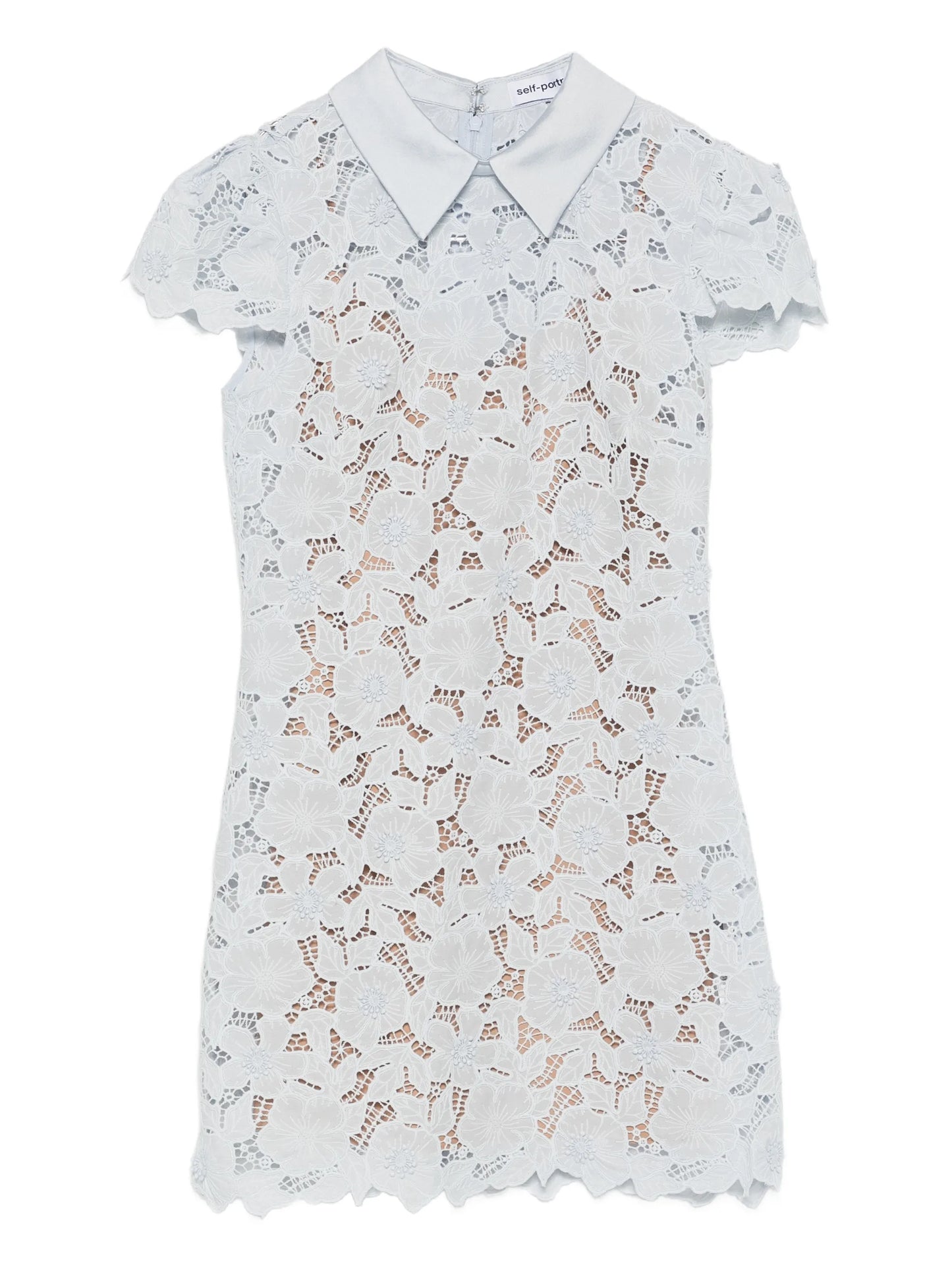 floral lace mini dress