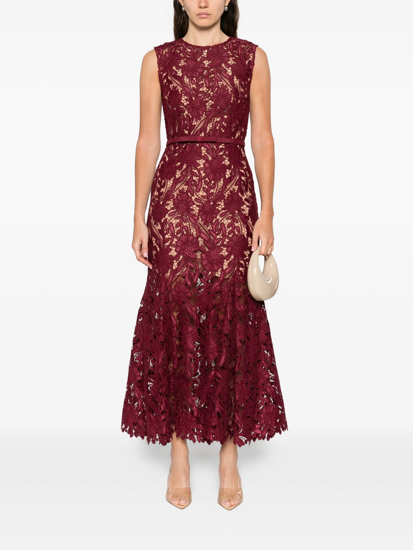 sleeveless midi dress