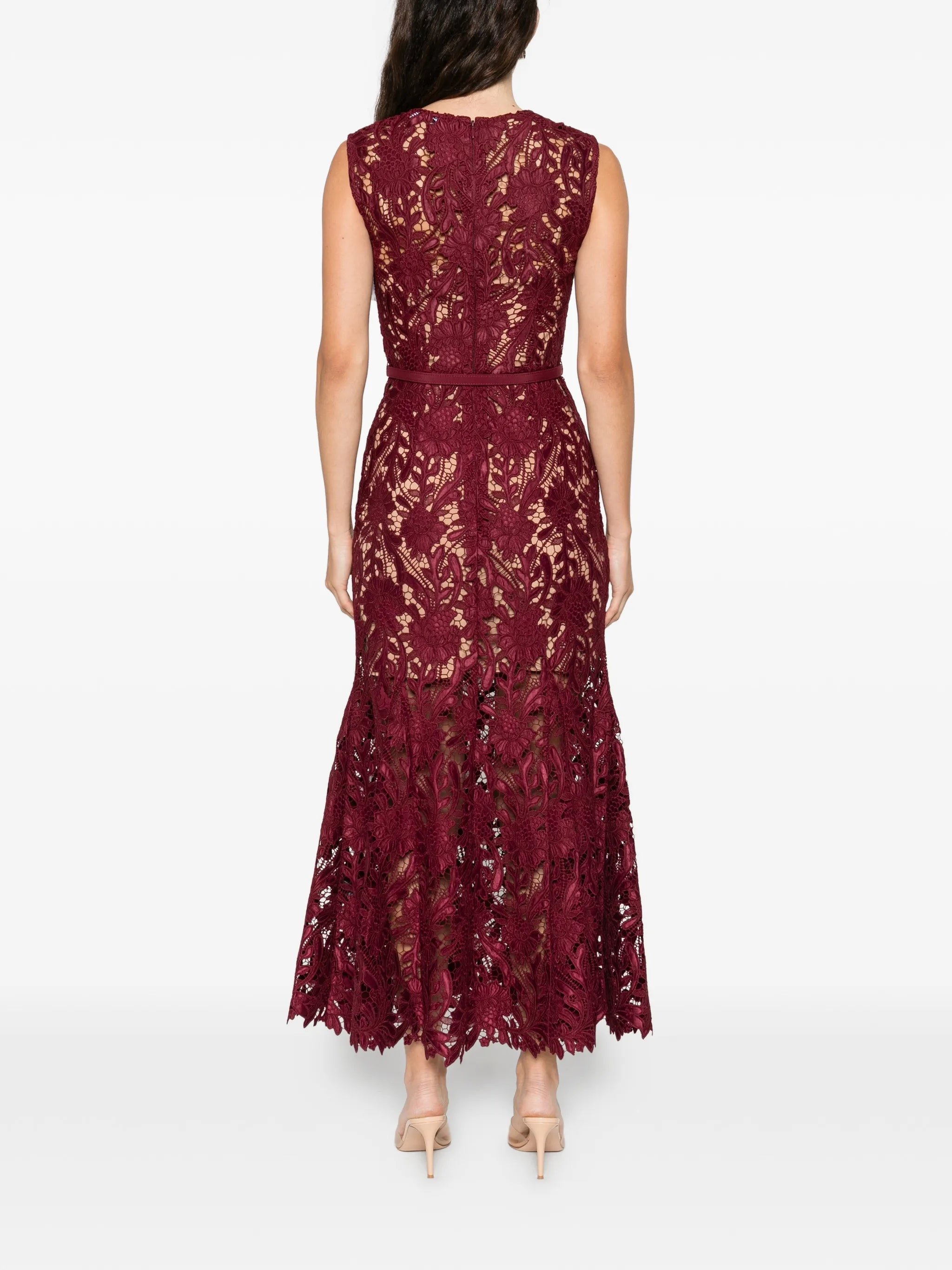 sleeveless midi dress