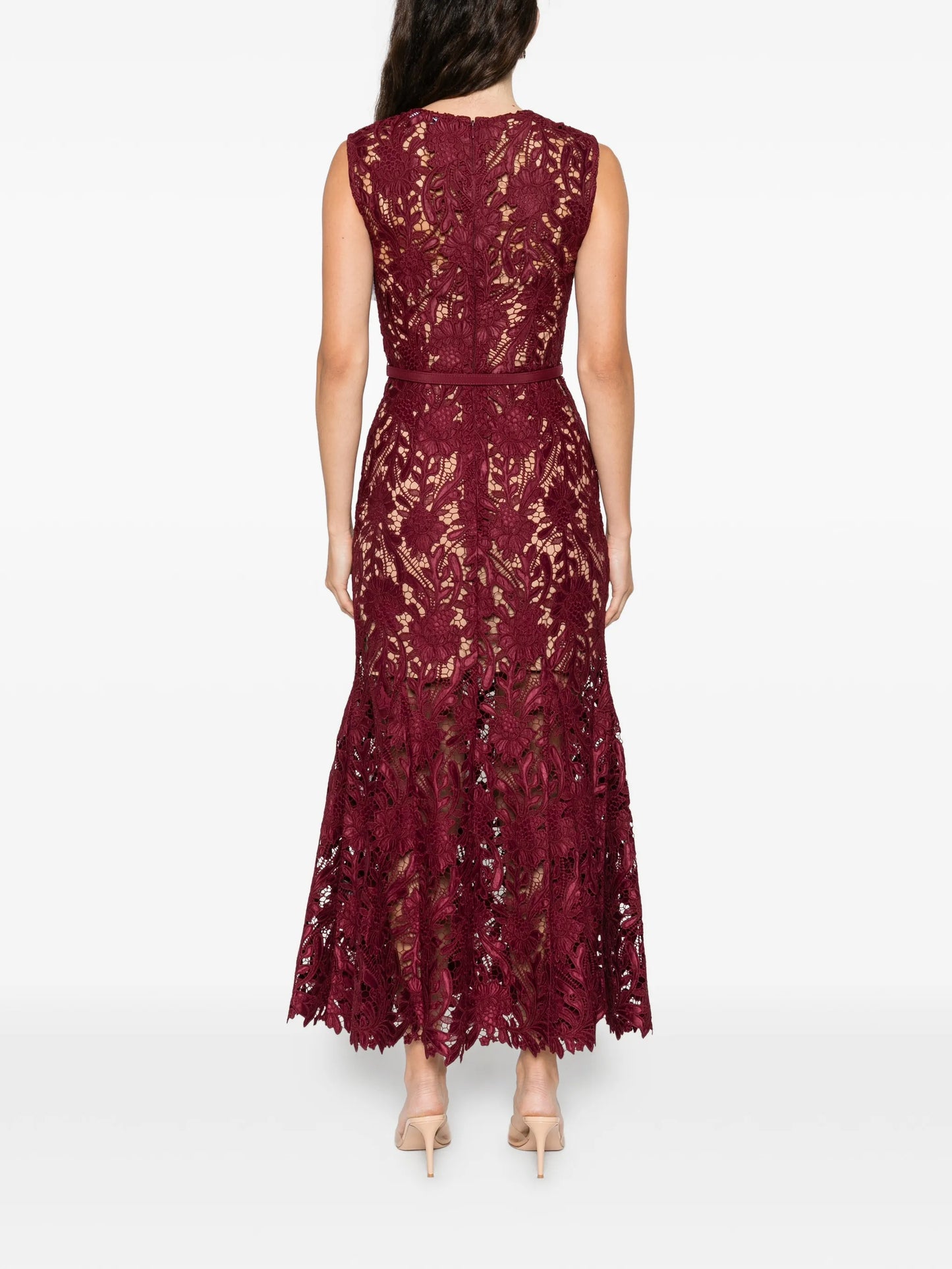 sleeveless midi dress
