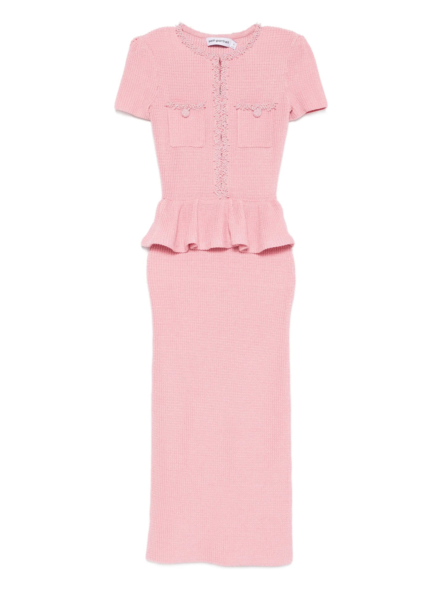 peplum midi dress