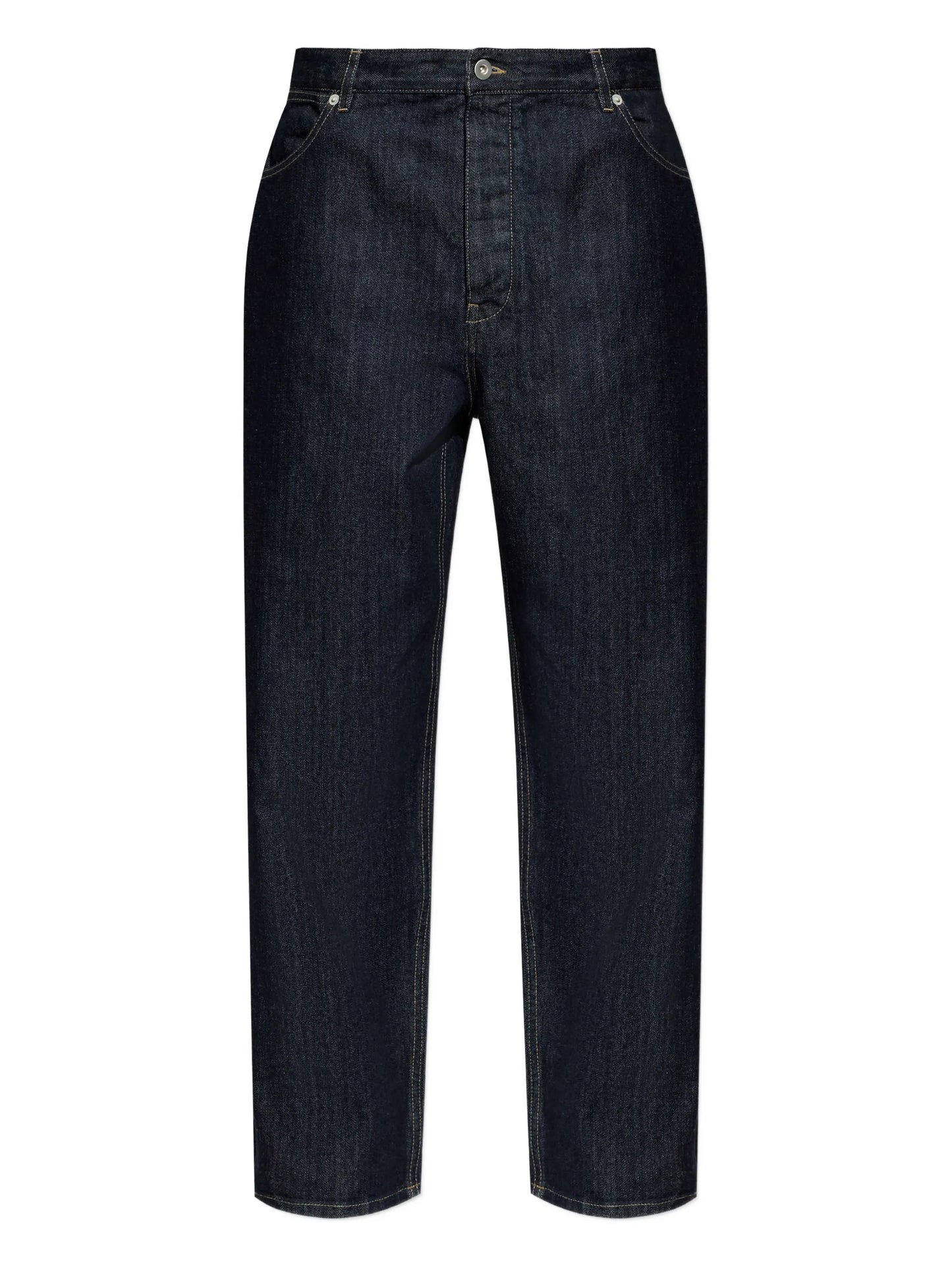 button-fastening jeans