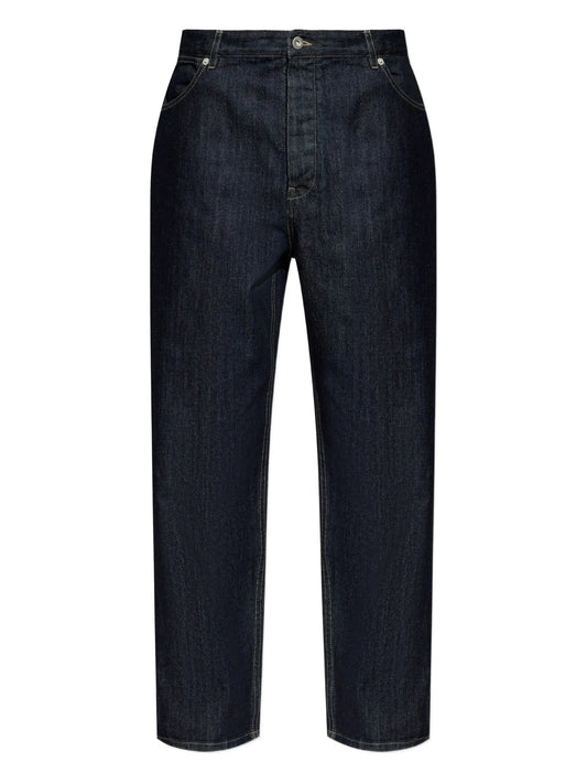 button-fastening jeans