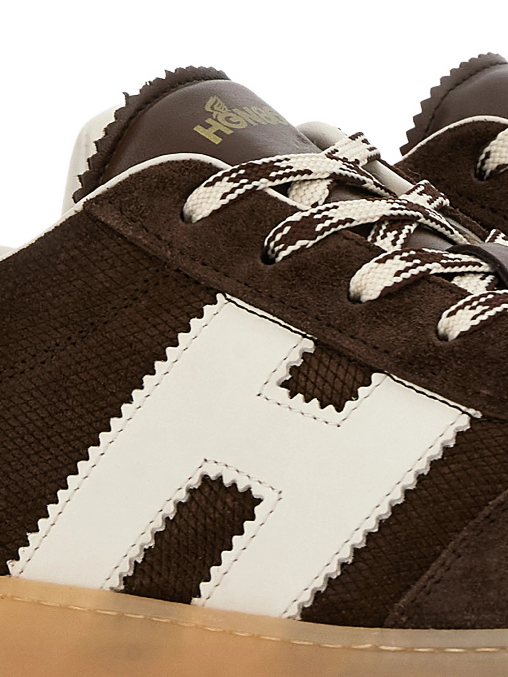 textured logo-appliqué sneakers
