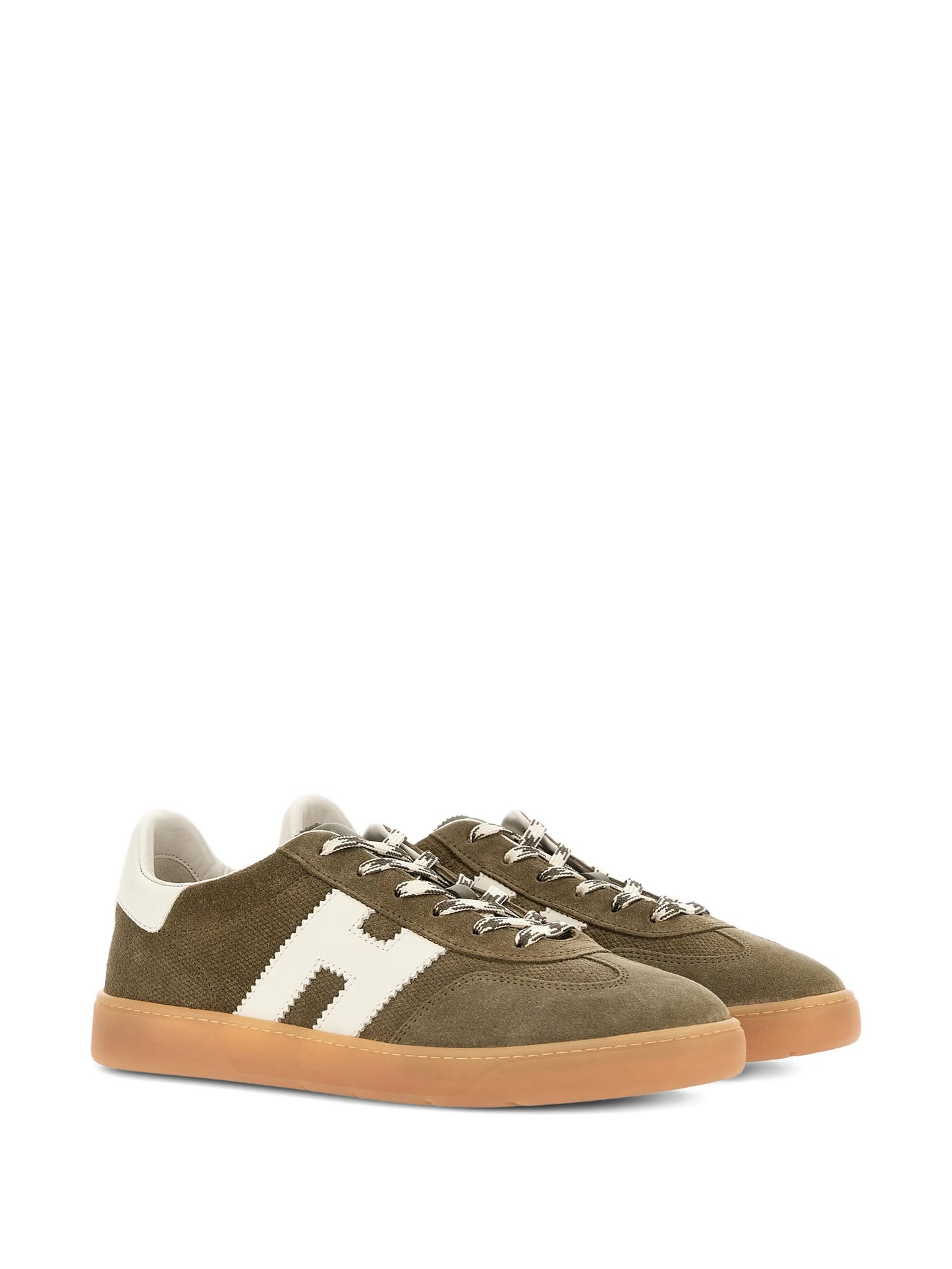 Cool suede logo-appliqué low-top sneakers