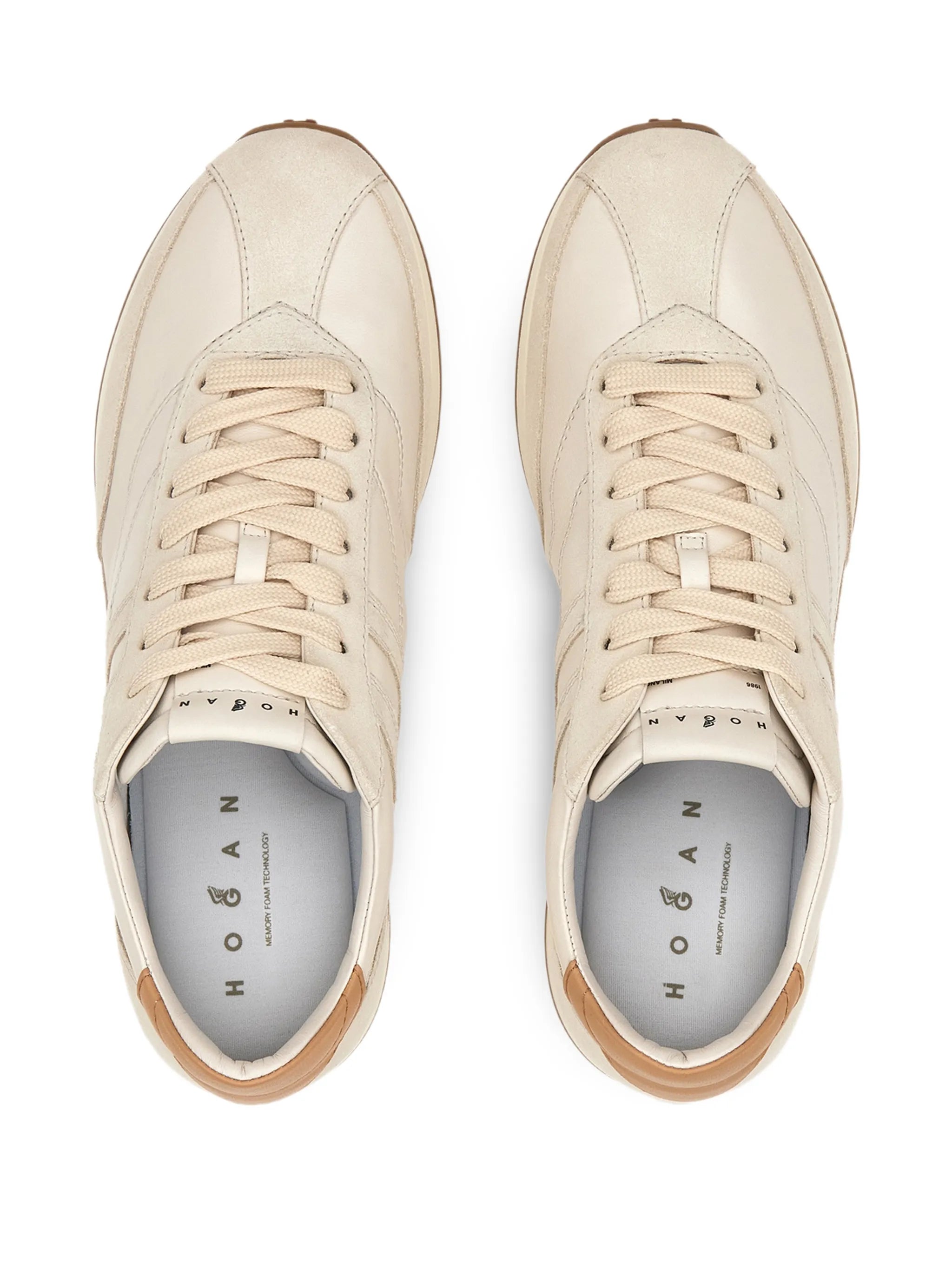 Athletic lace-up sneakers