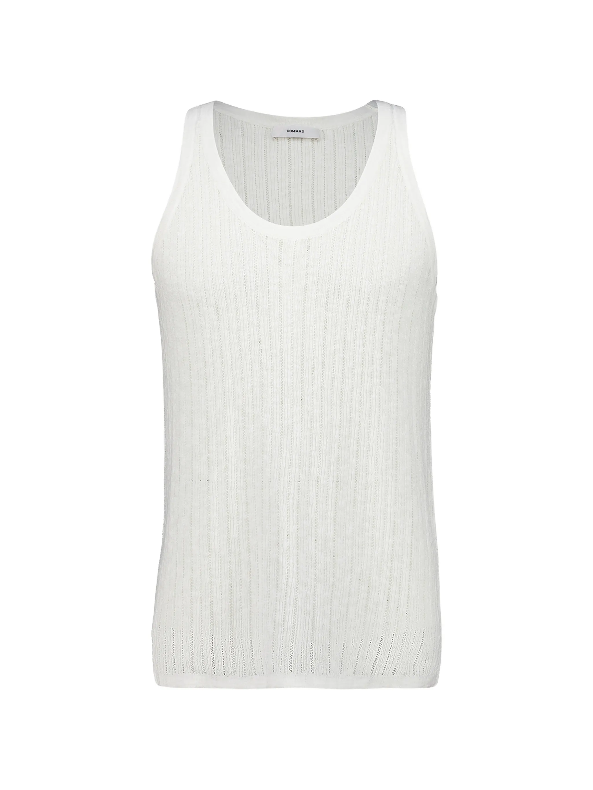 pointelle-knit tank top