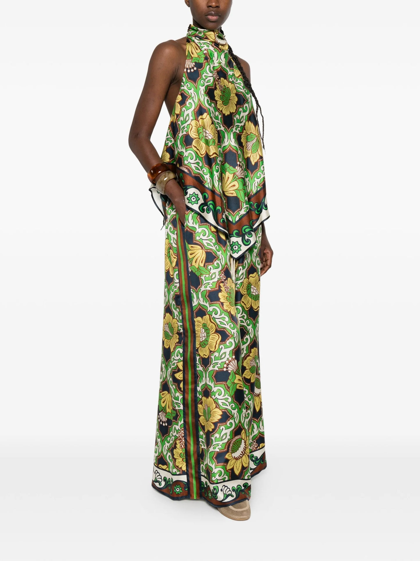Liana floral halterneck top