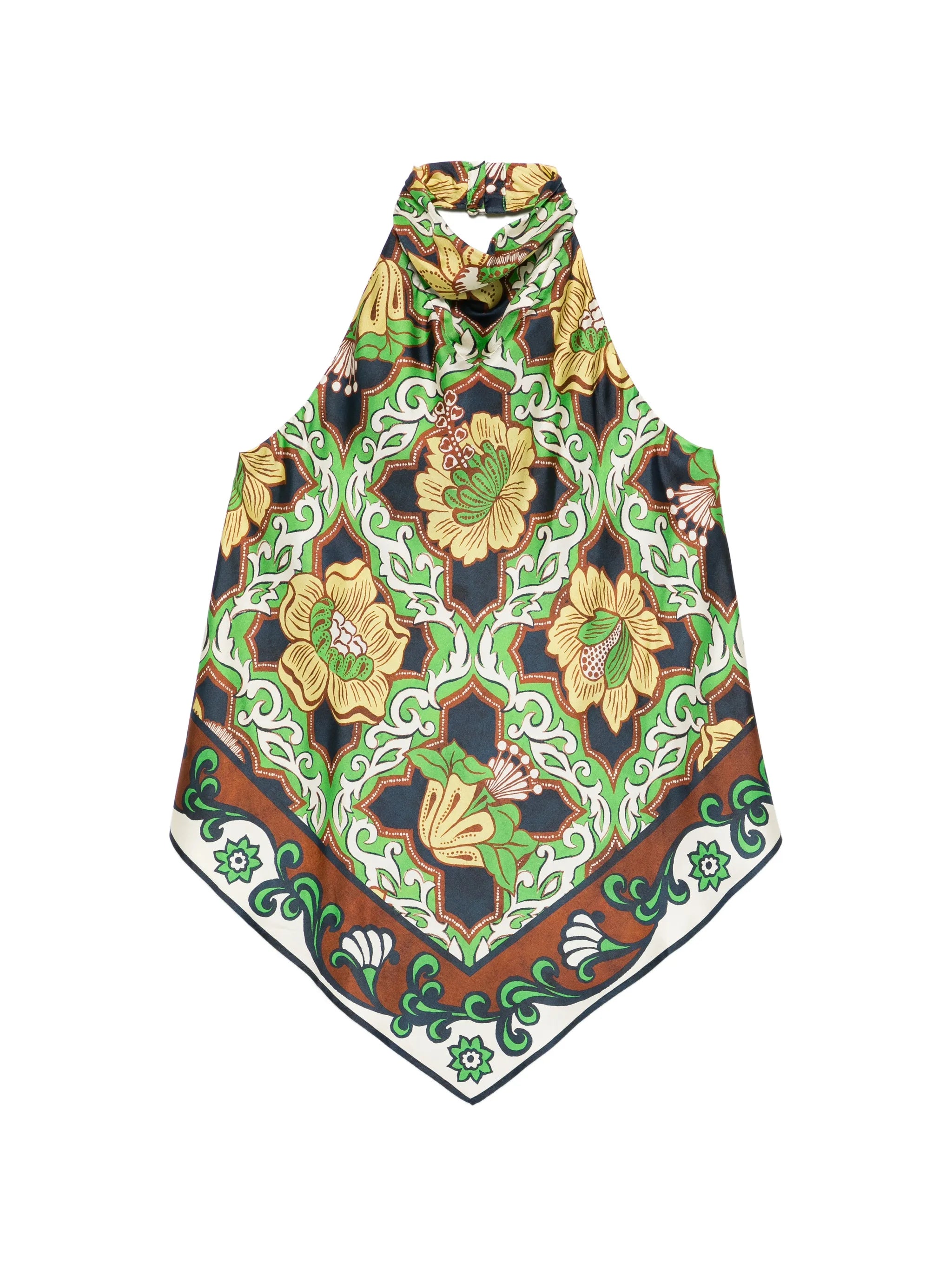 Liana floral halterneck top