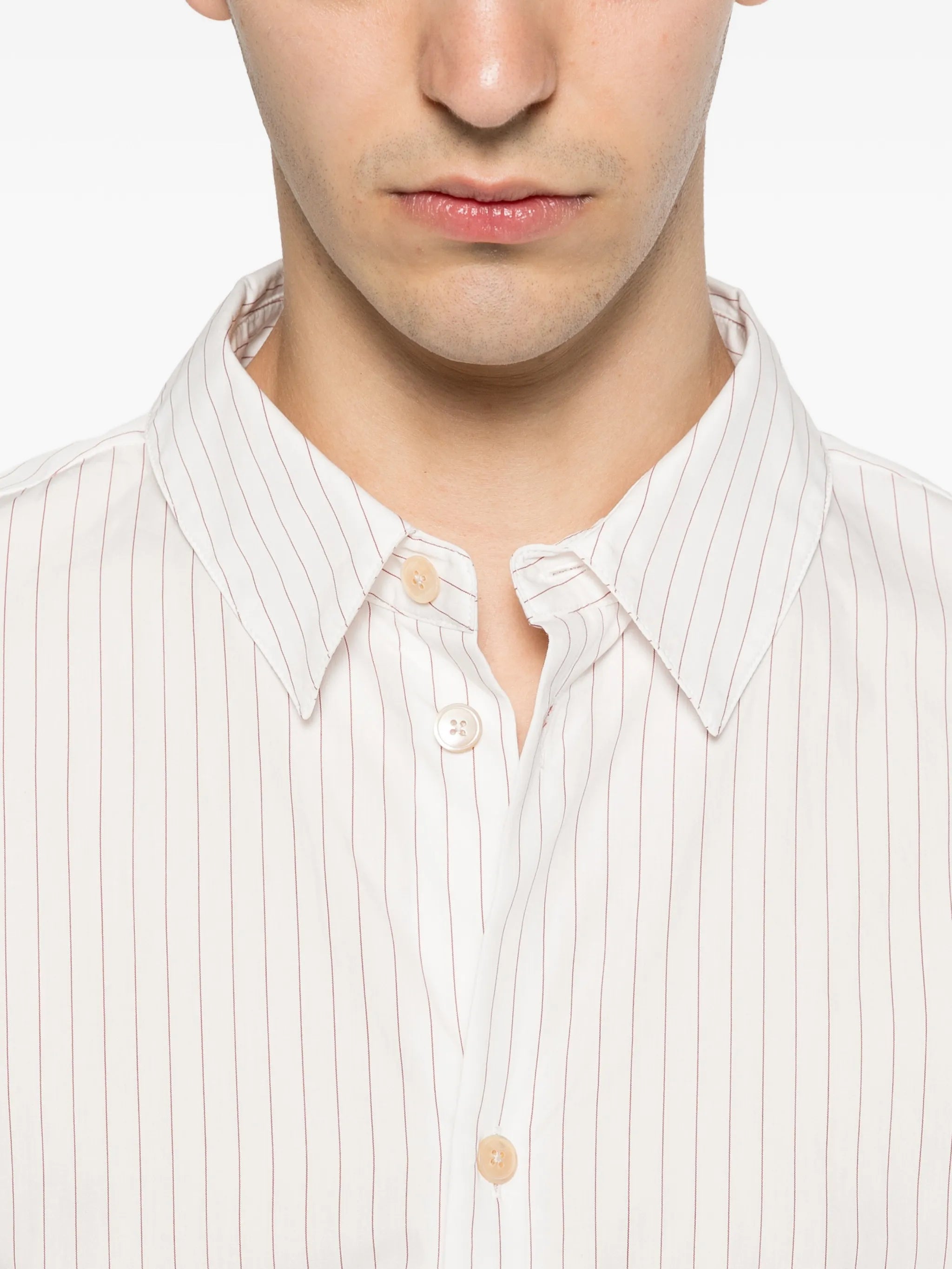 Gusto striped long-sleeve shirt