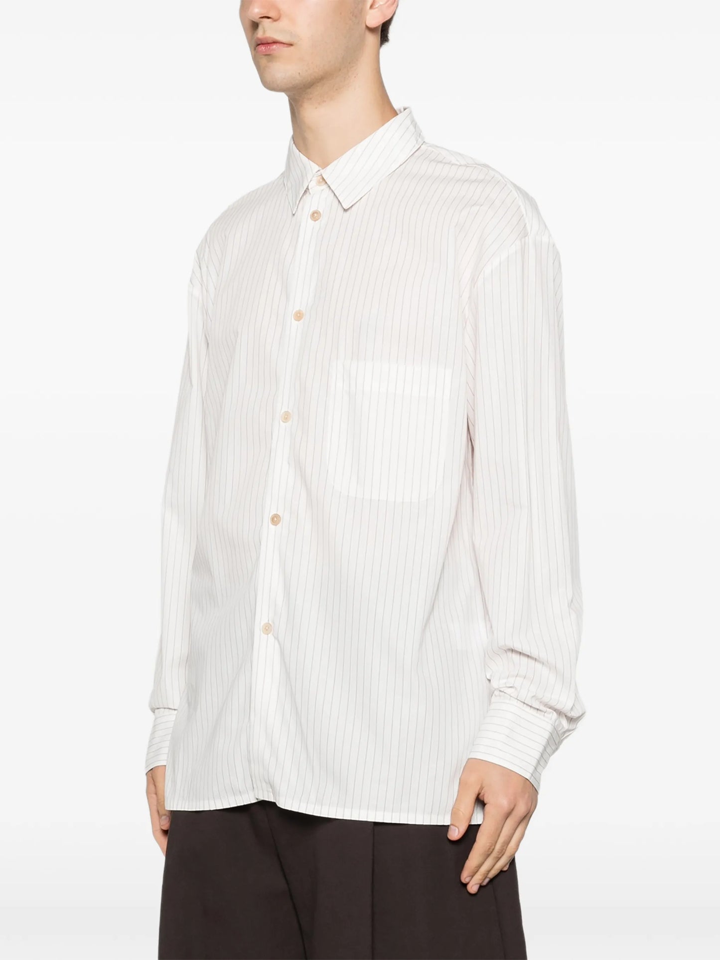 Gusto striped long-sleeve shirt