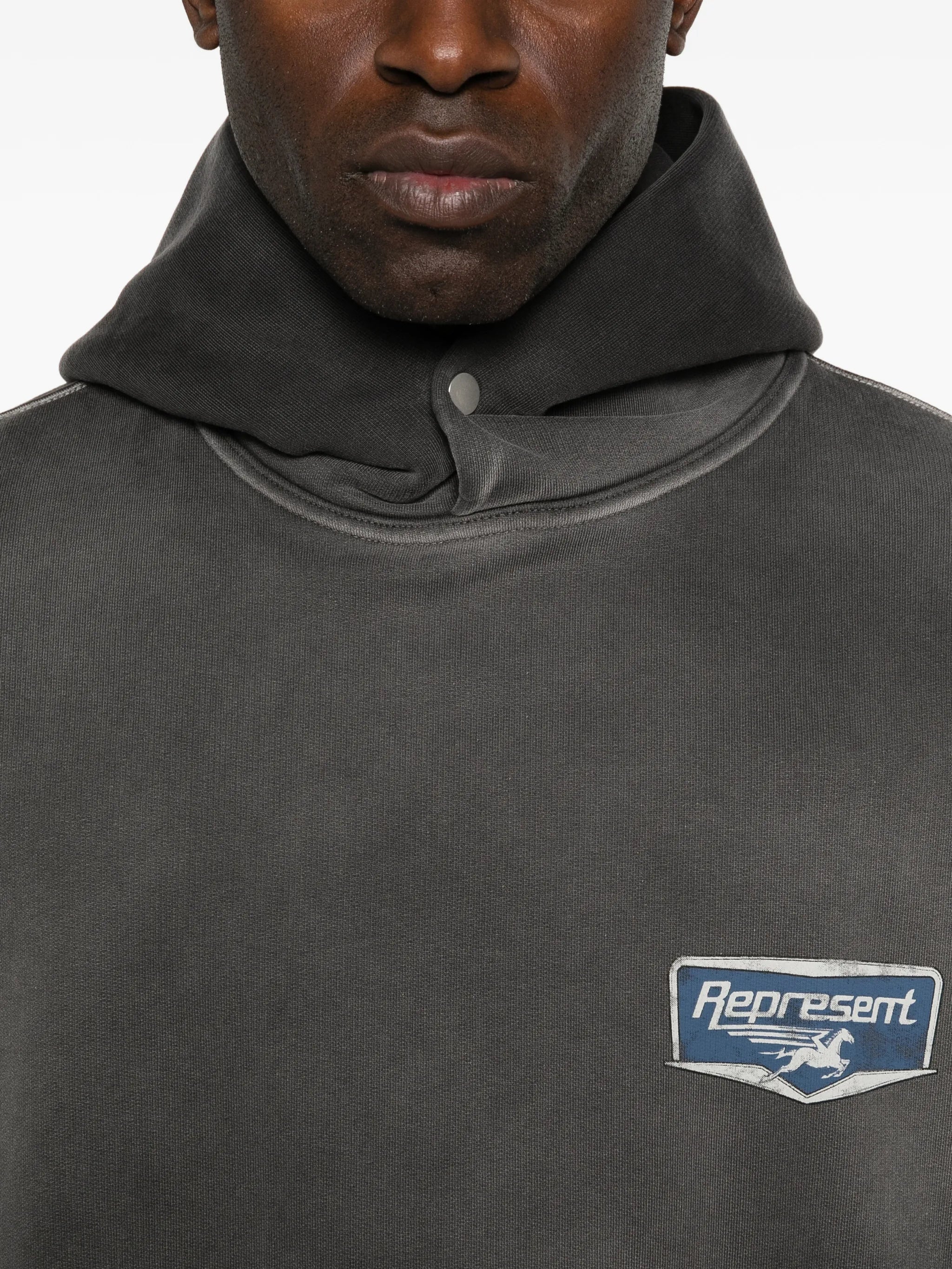 logo-print hoodie