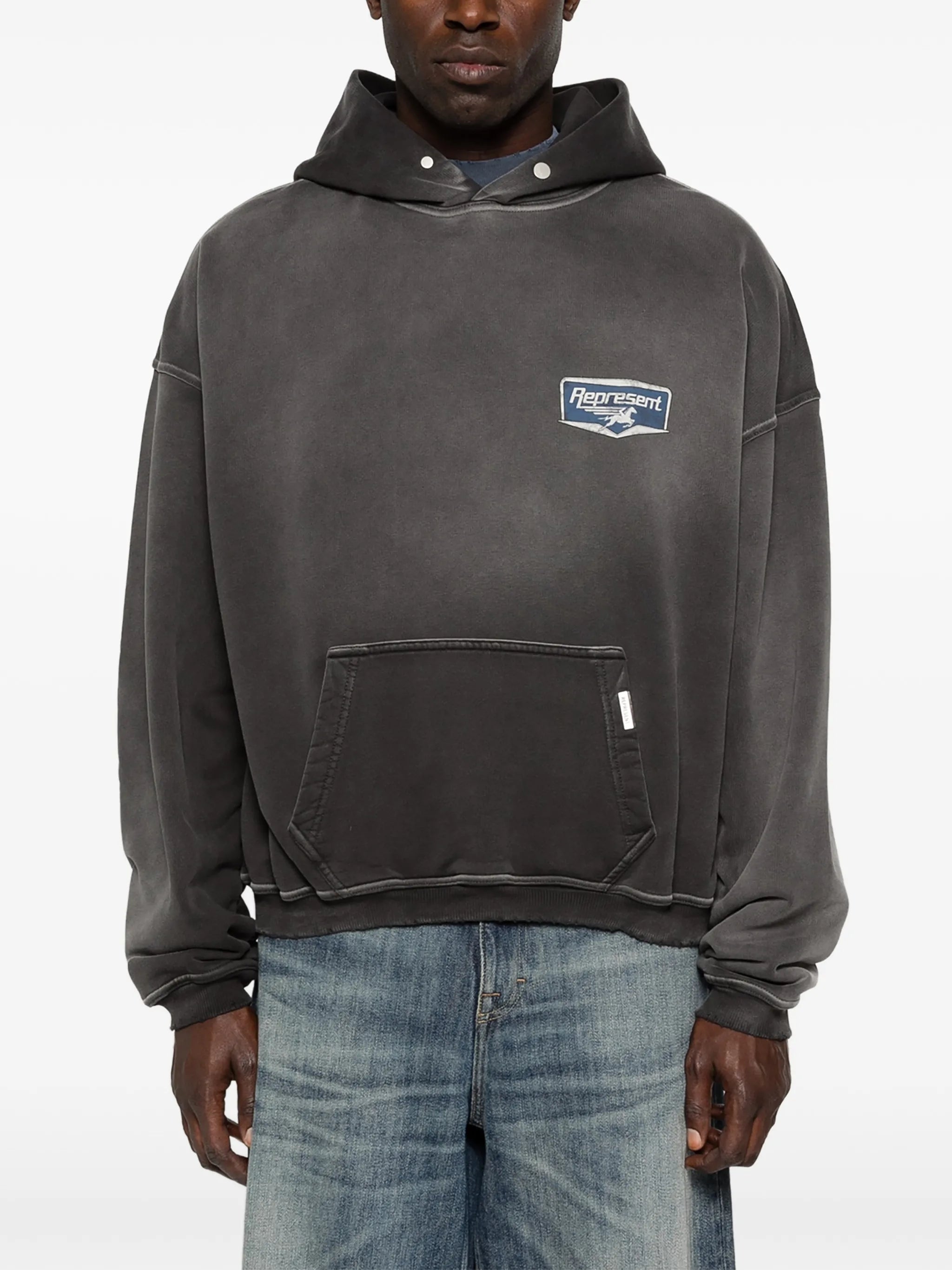 logo-print hoodie