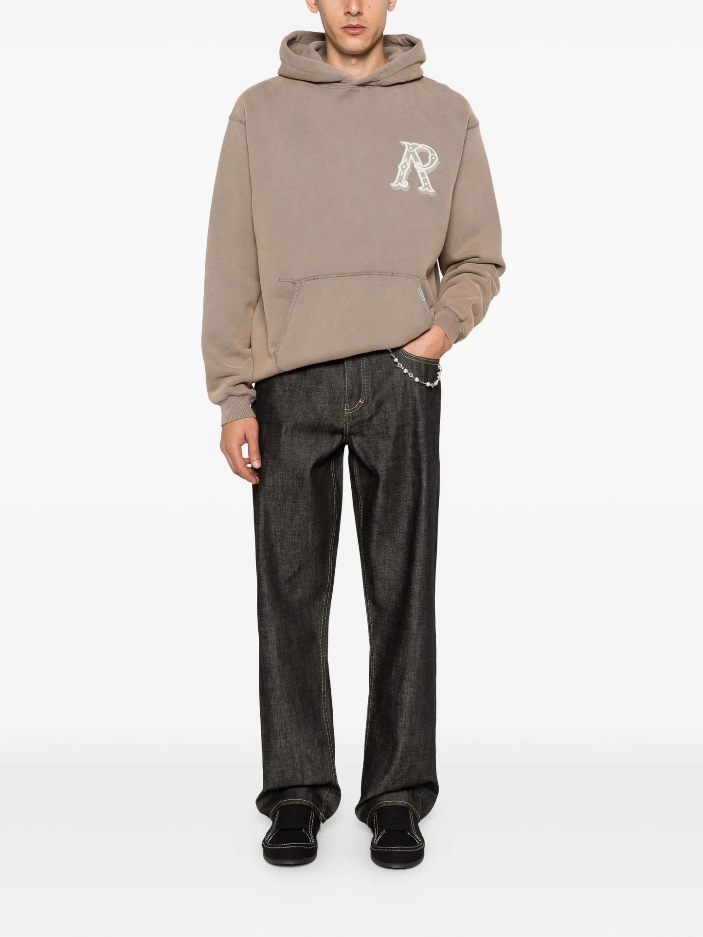 logo-patch hoodie
