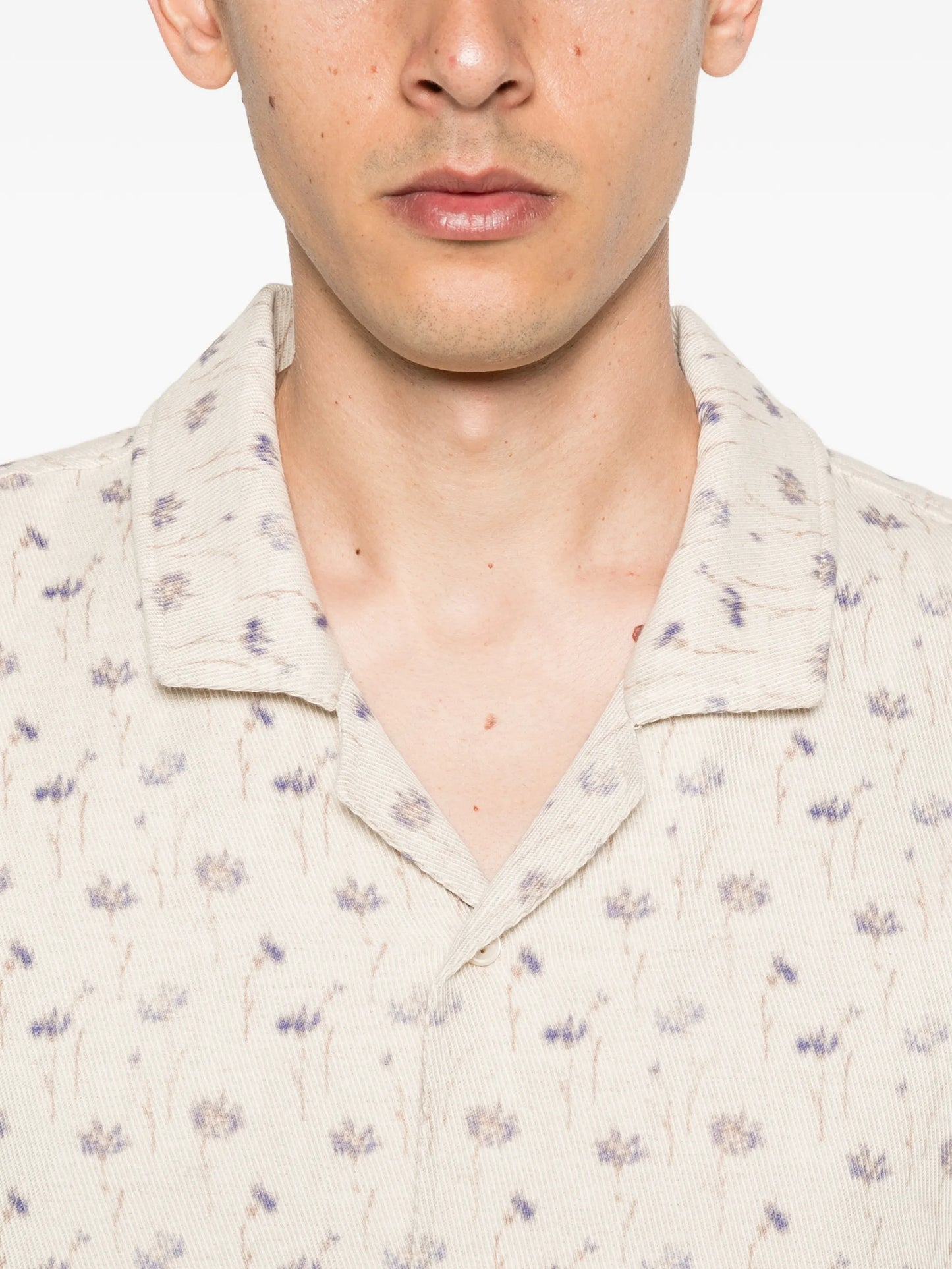 Salvi floral field short-sleeve shirt