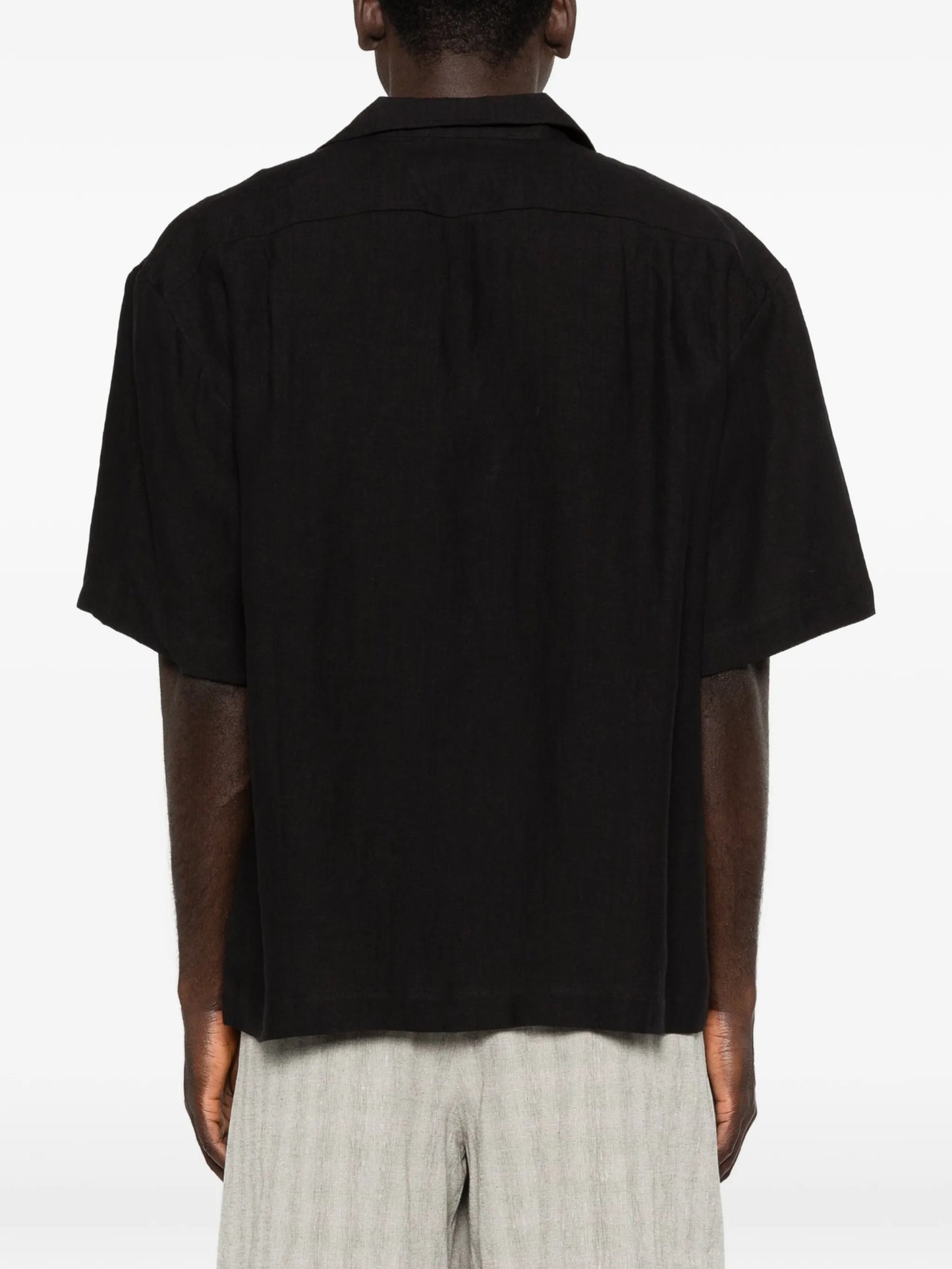 short-sleeve linen shirt