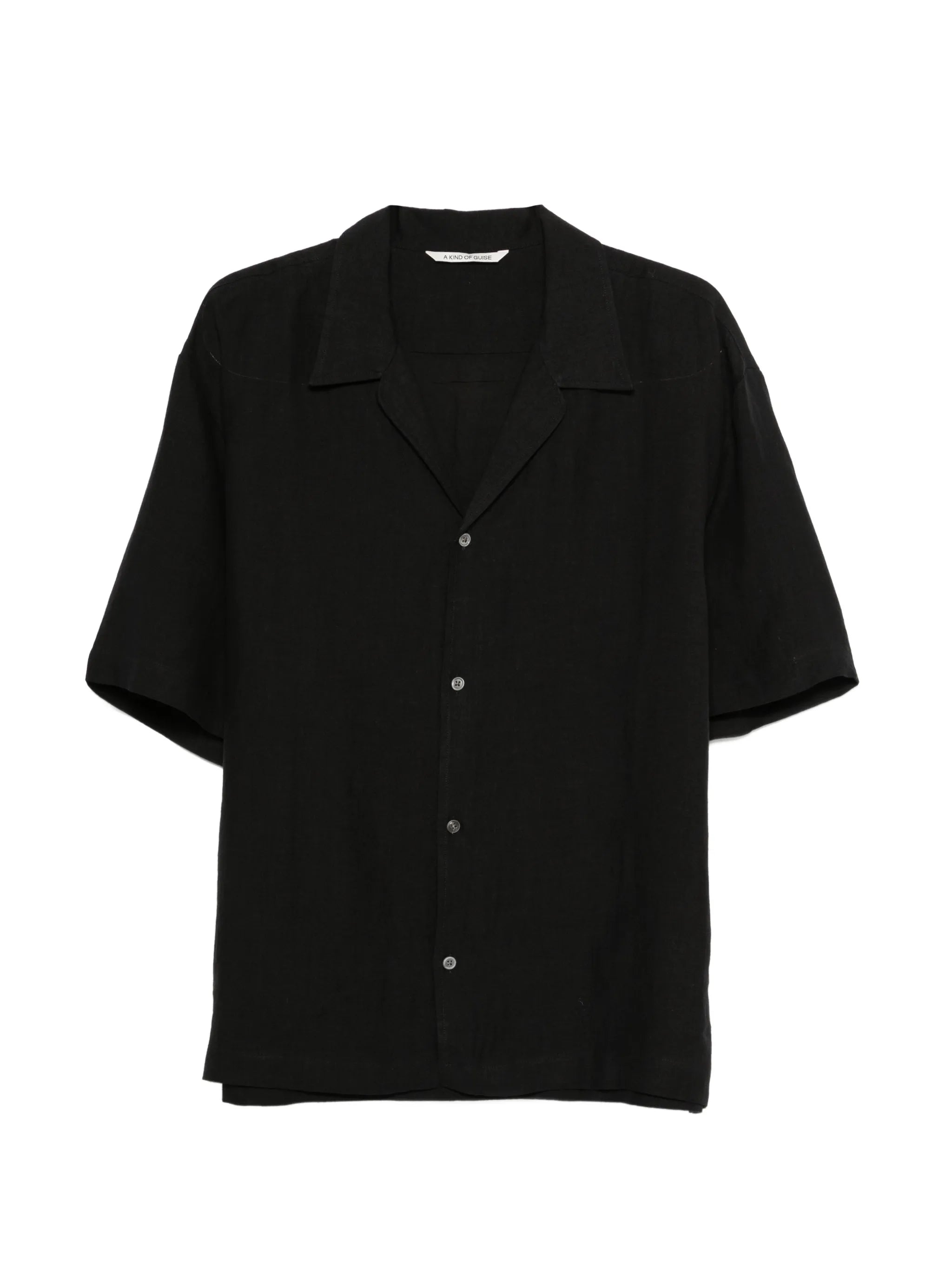 short-sleeve linen shirt