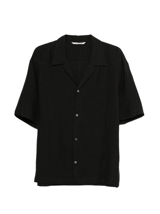 short-sleeve linen shirt