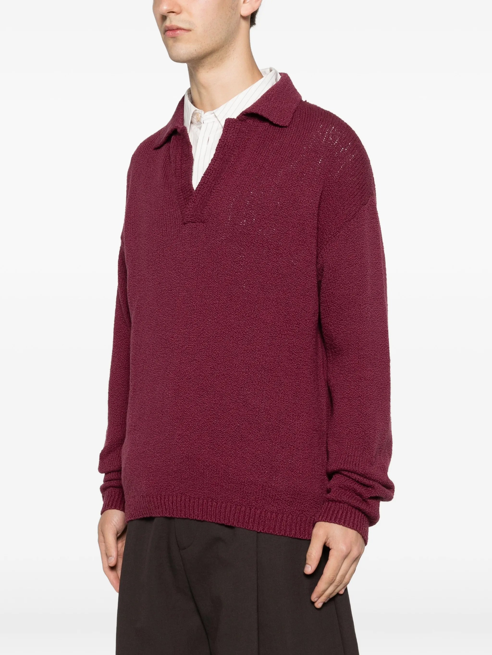 Marabou V-neck sweater