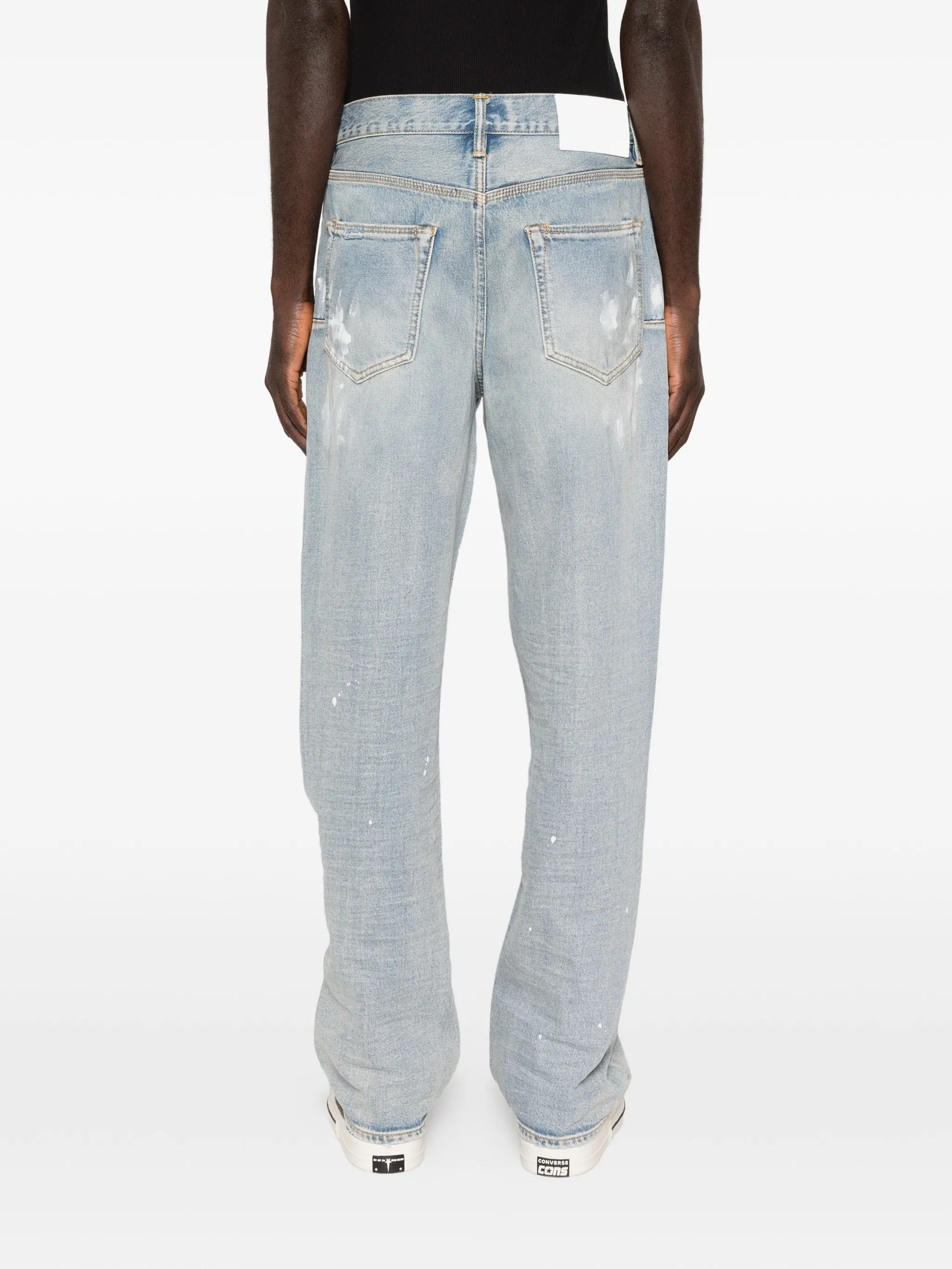 painted distressed jeans