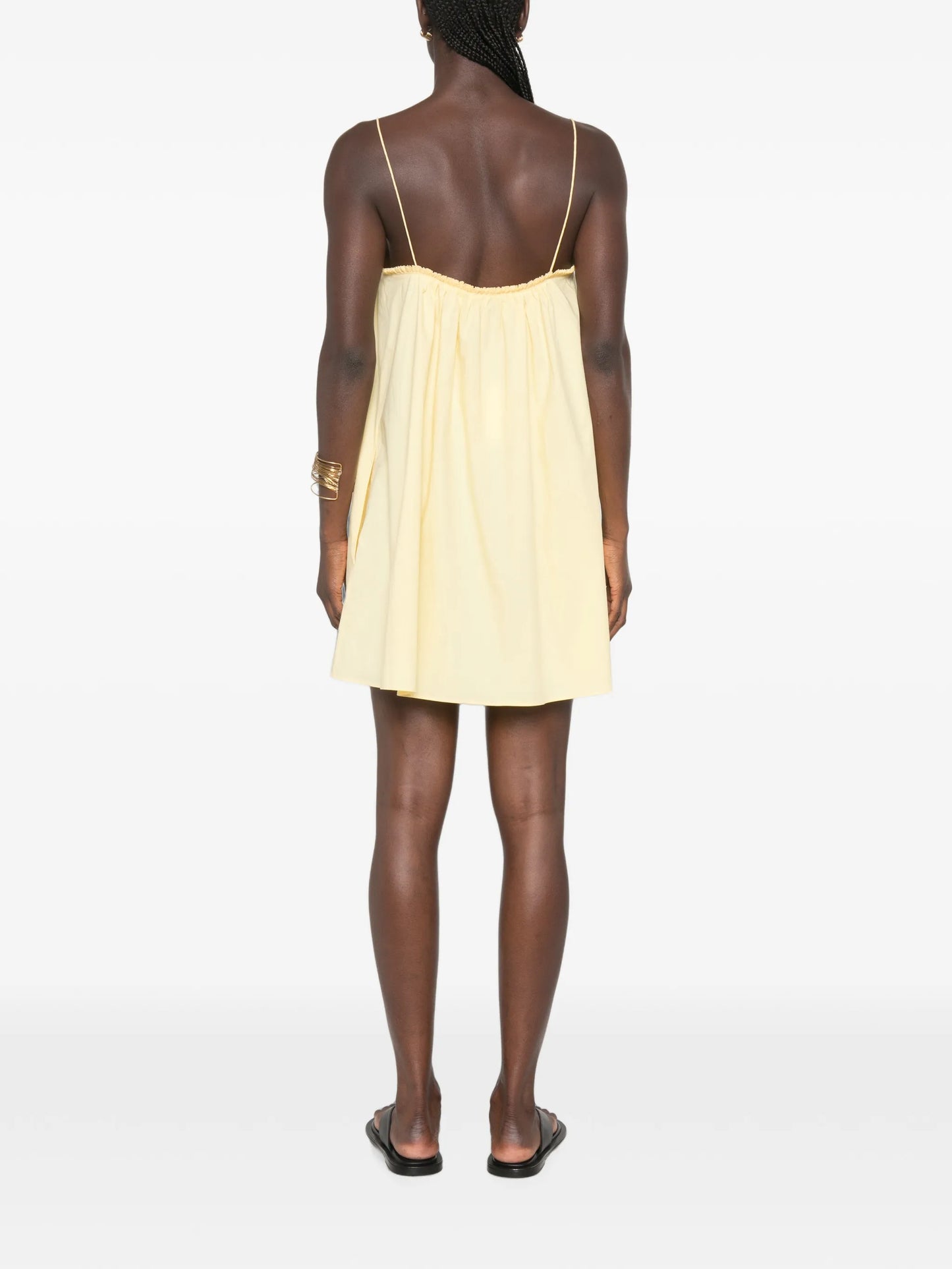 frill-trim mini dress