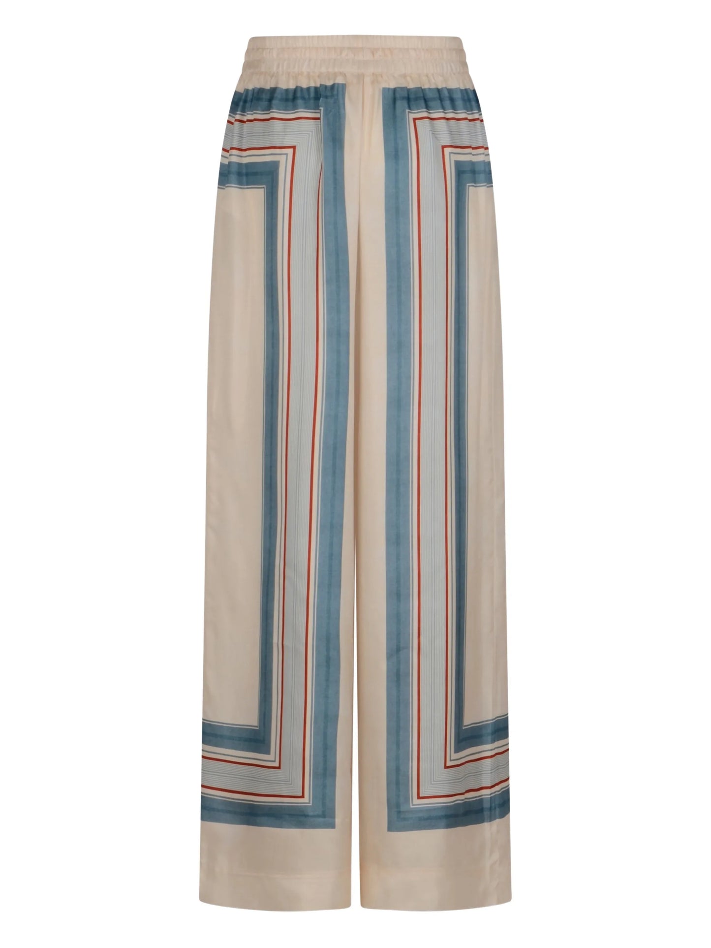 striped drawstring trousers