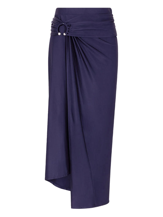 midi piercing jersey skirt