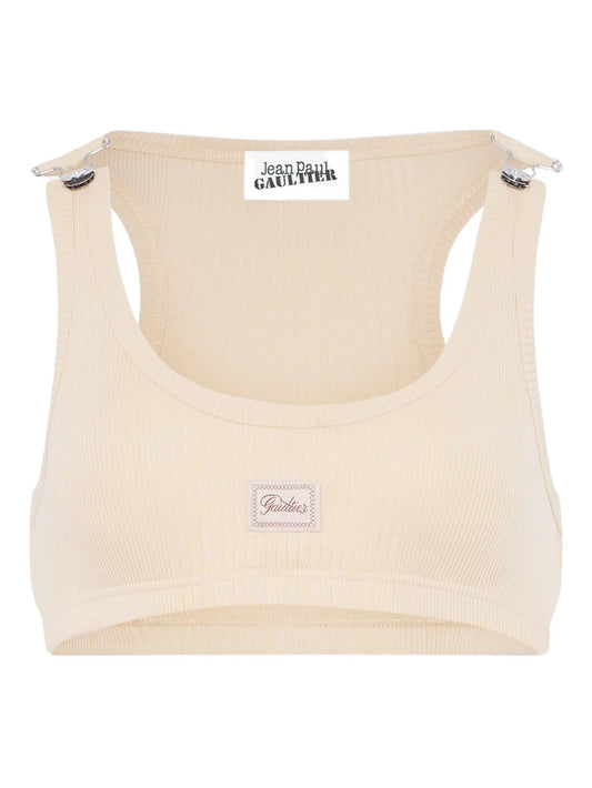 ribbed buckled top