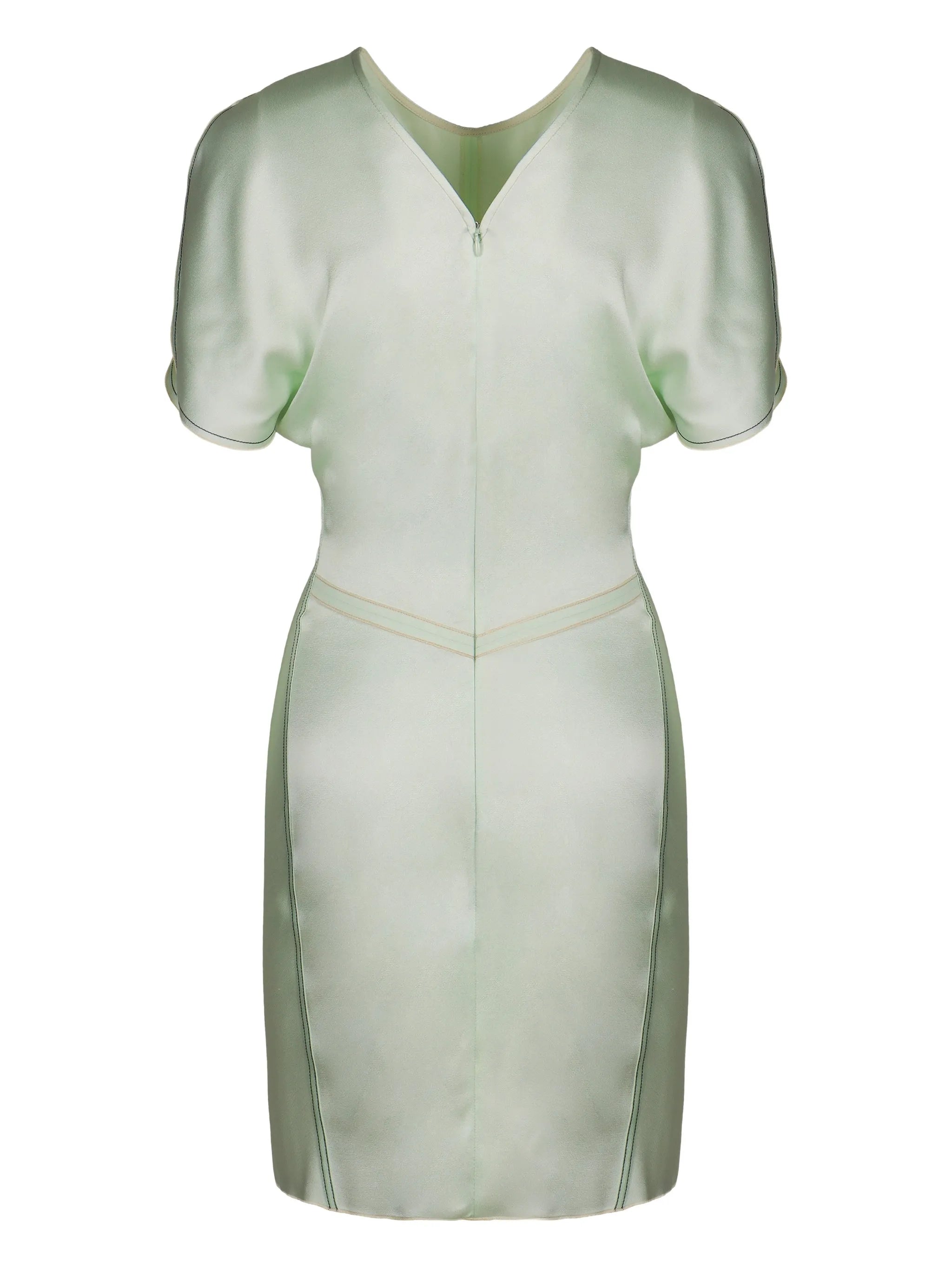 draping short-sleeve mini dress