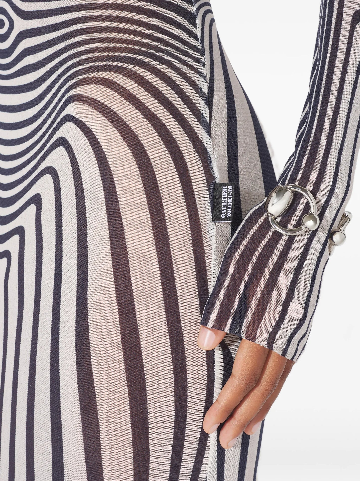 The Body Morphing long-sleeves maxi dress