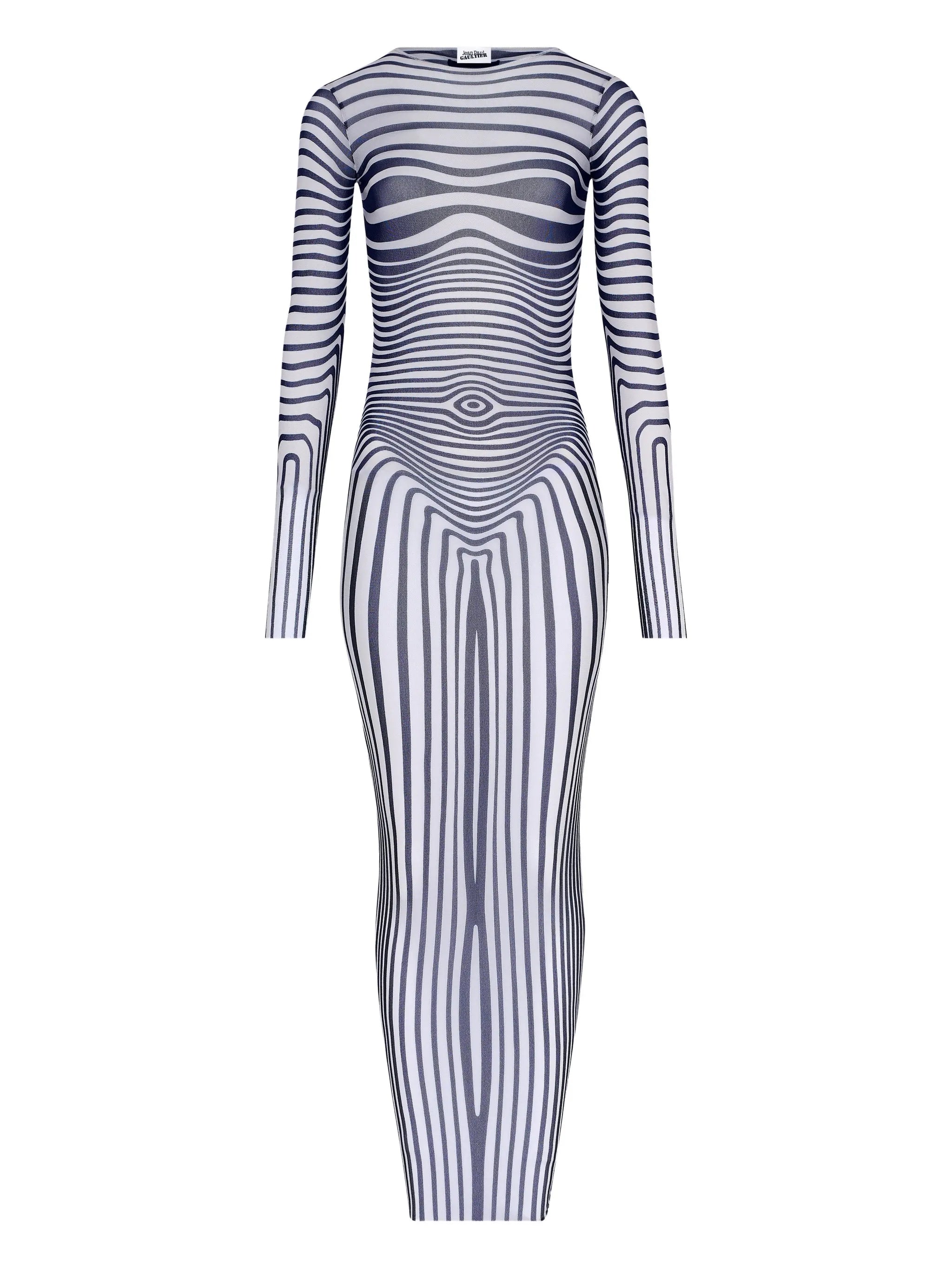 The Body Morphing long-sleeves maxi dress