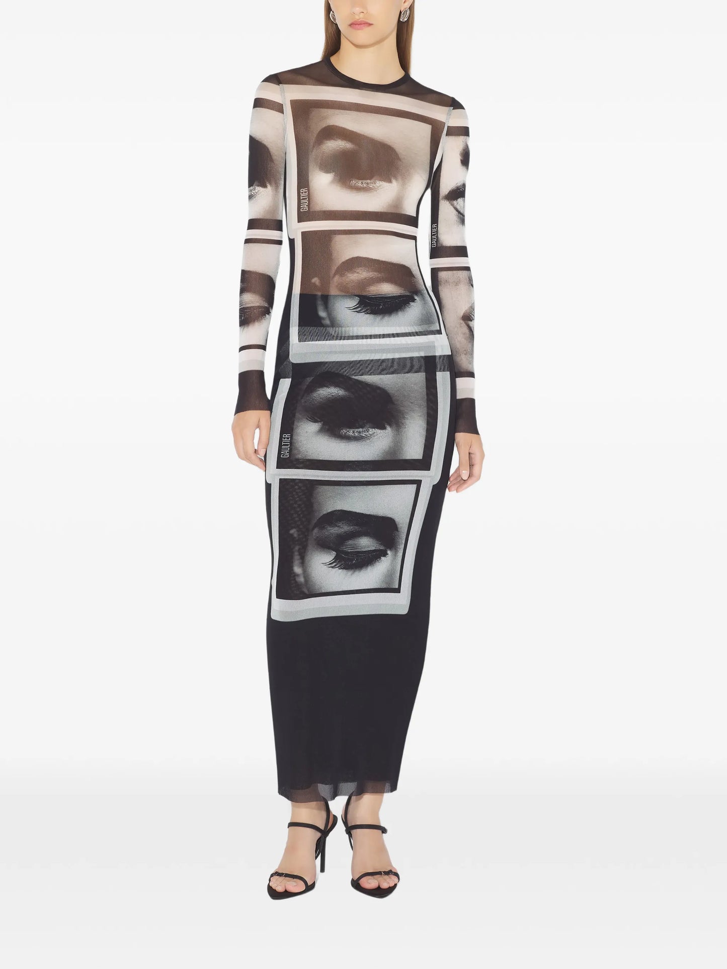 printed long-sleeve top