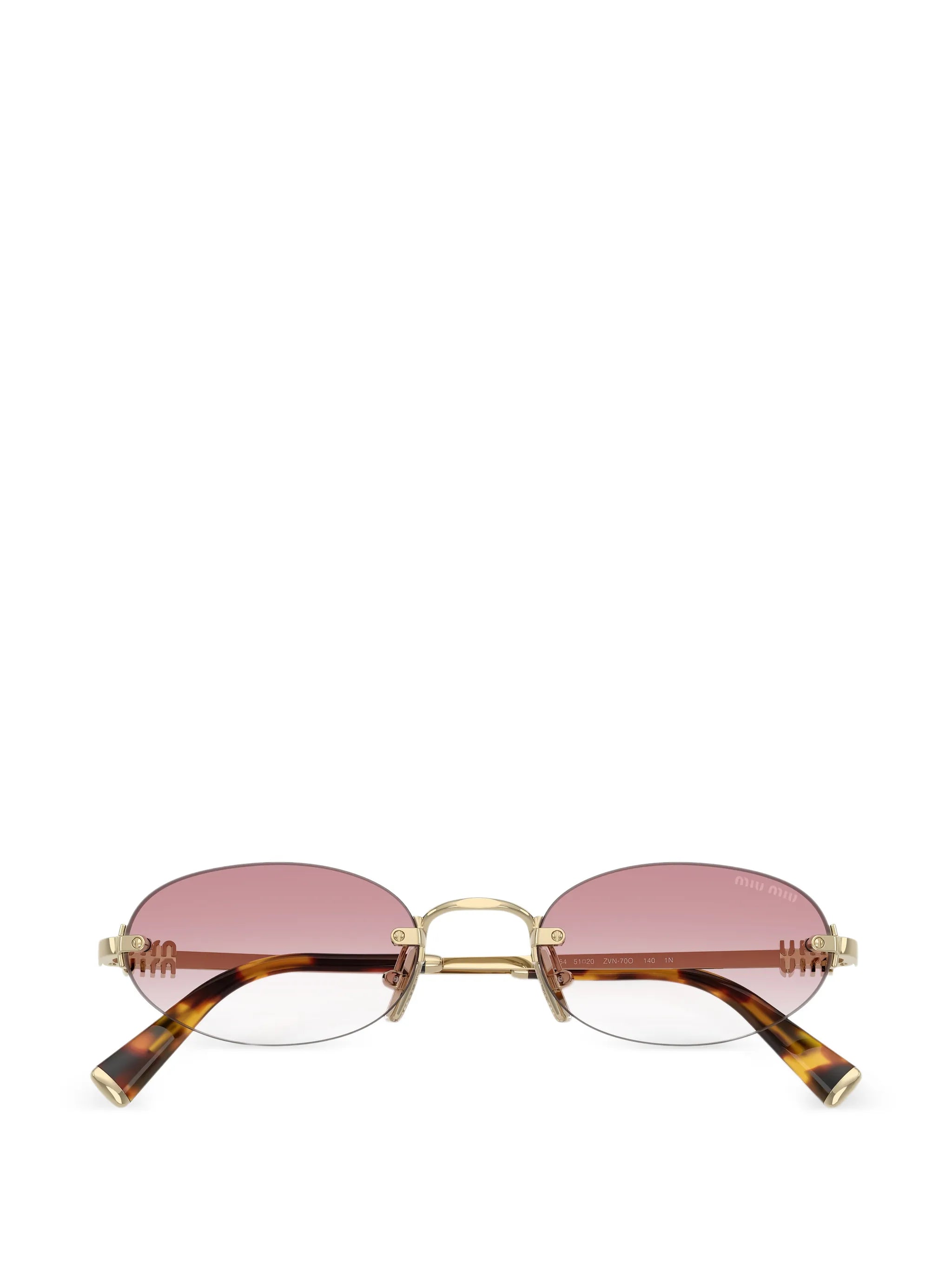 oval-frame sunglasses