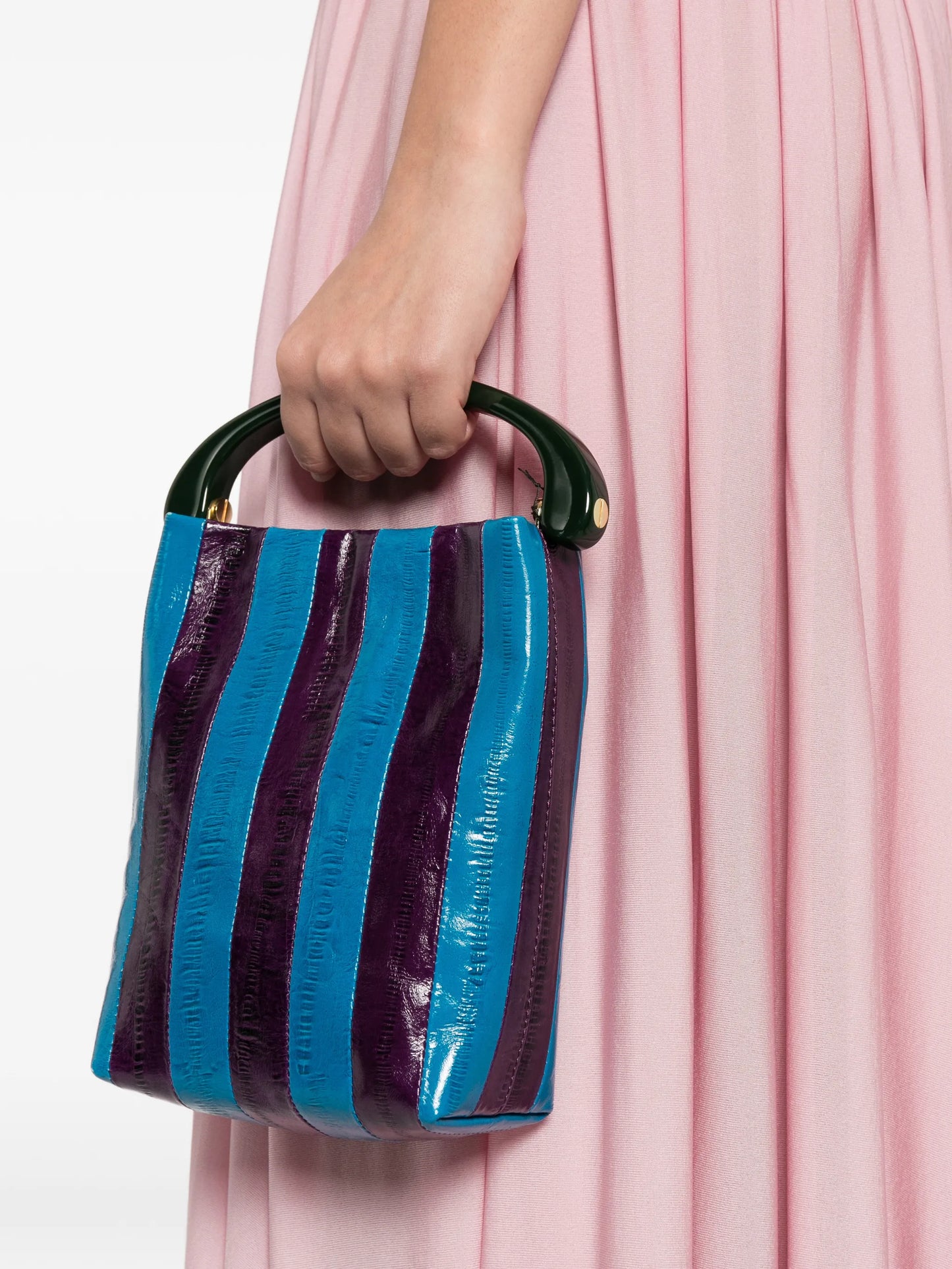 leather top-handle tote bag