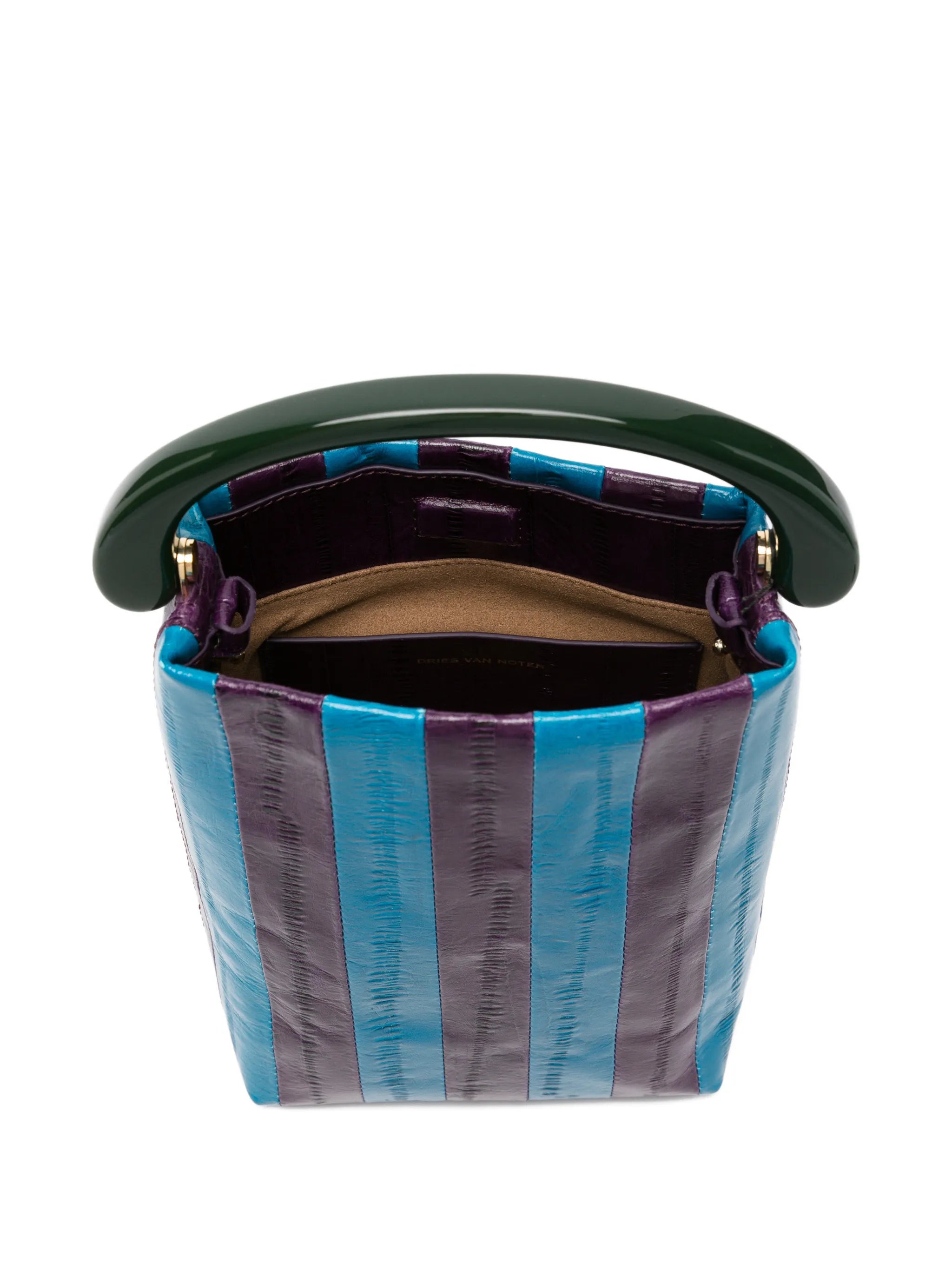 leather top-handle tote bag