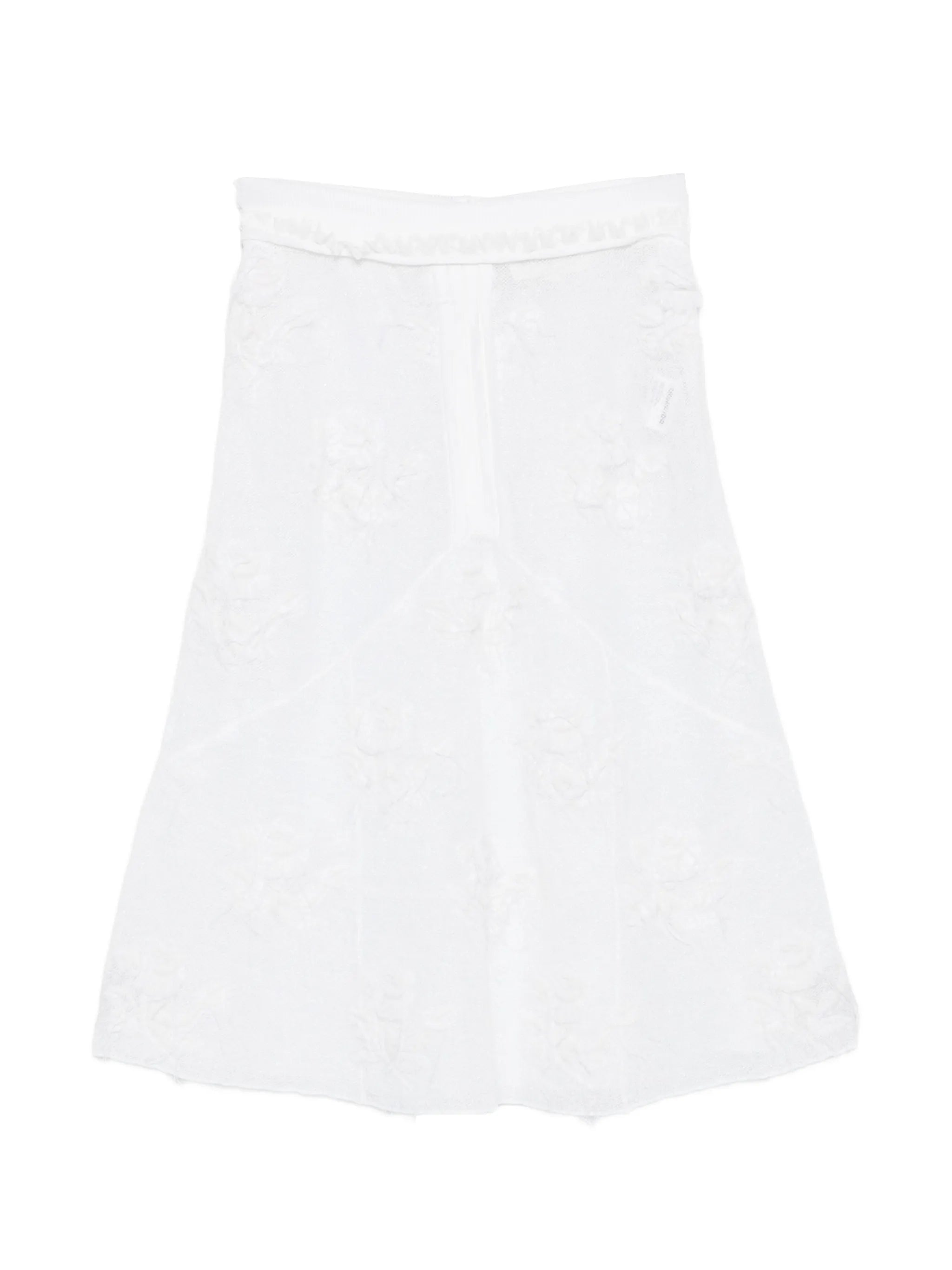 threadwork knit skirt