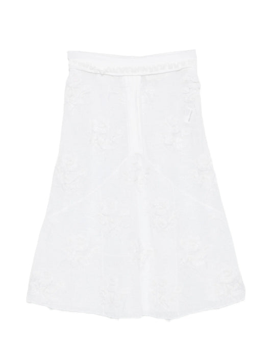threadwork knit skirt