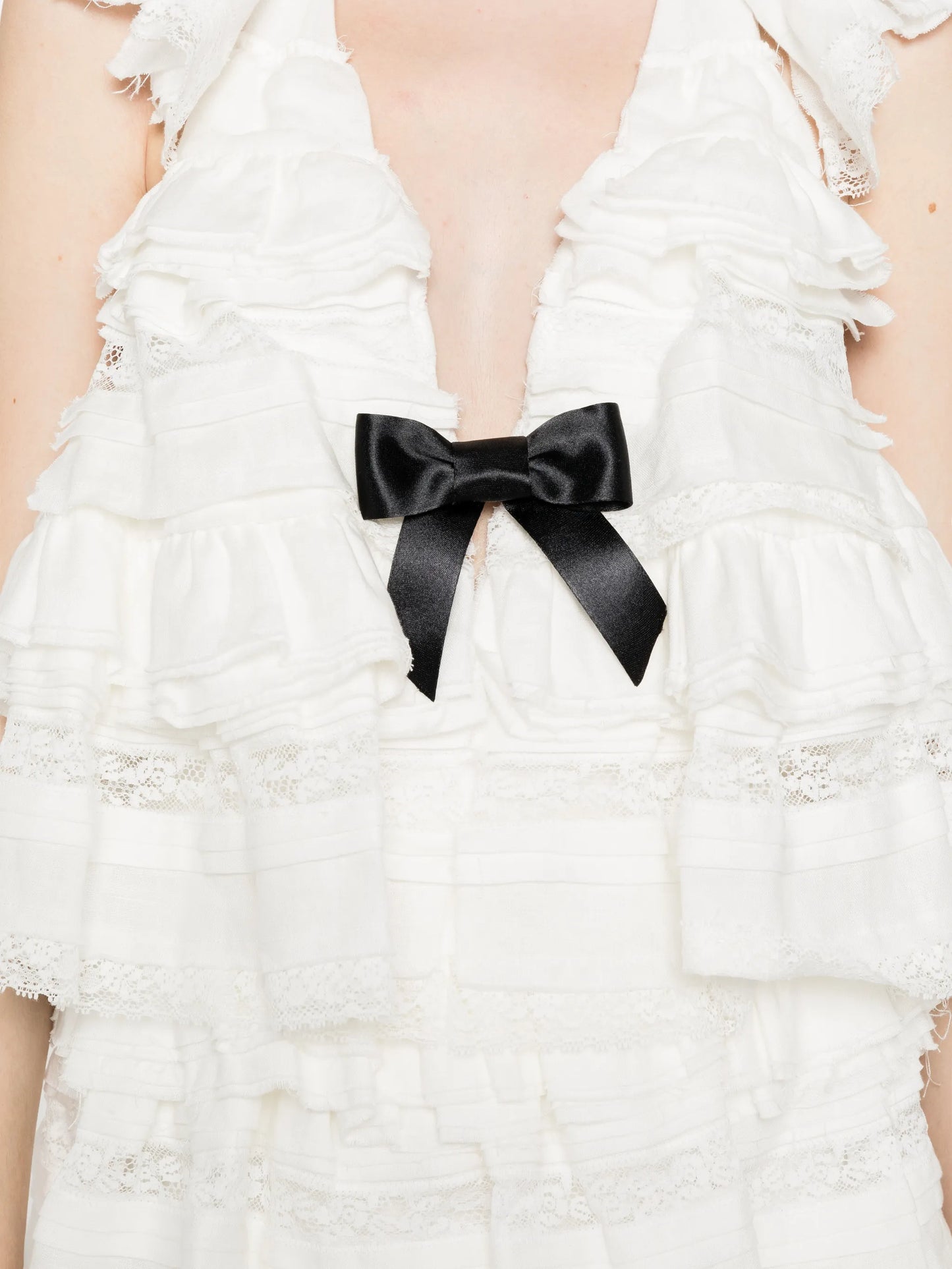 ruffled mini dress