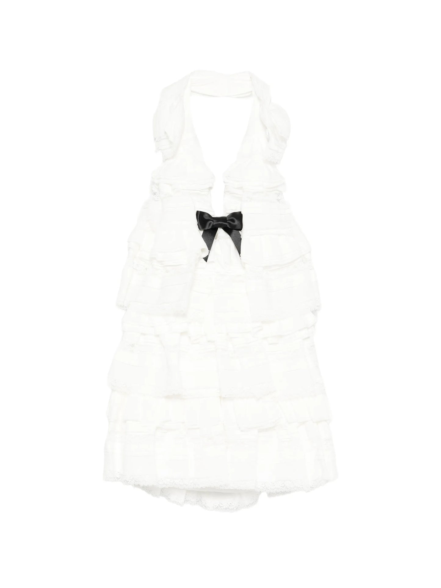 ruffled mini dress