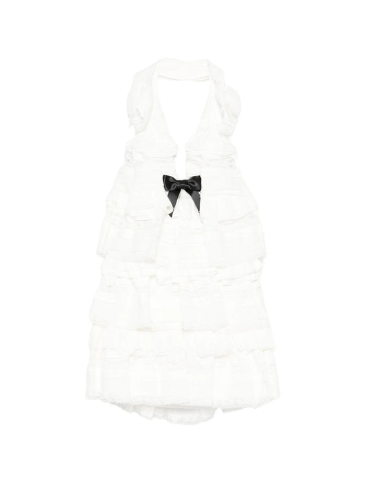 ruffled mini dress