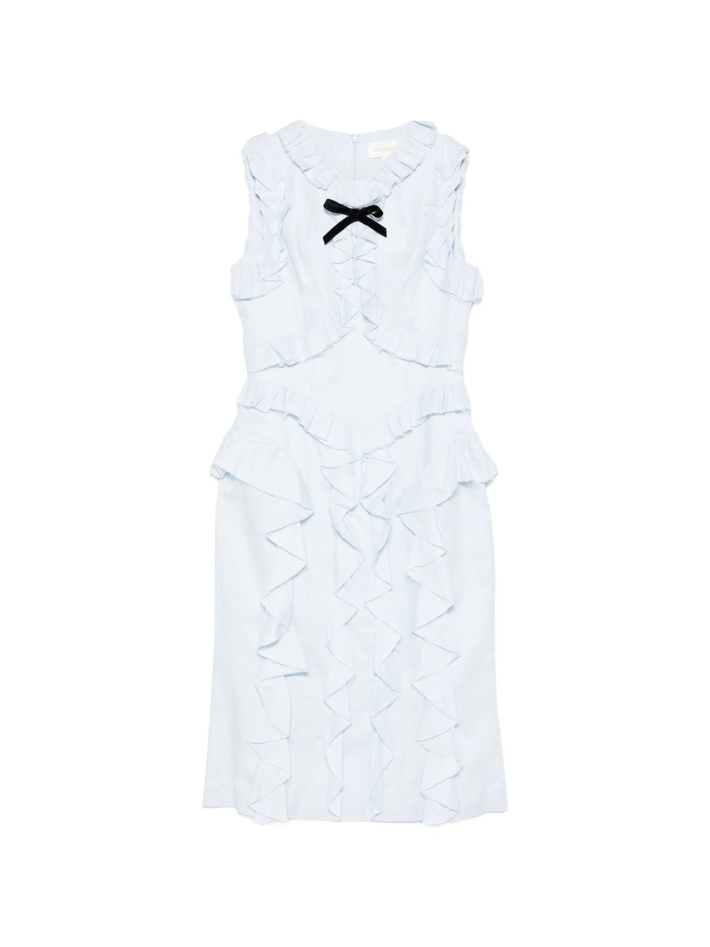 ruffle trim dress