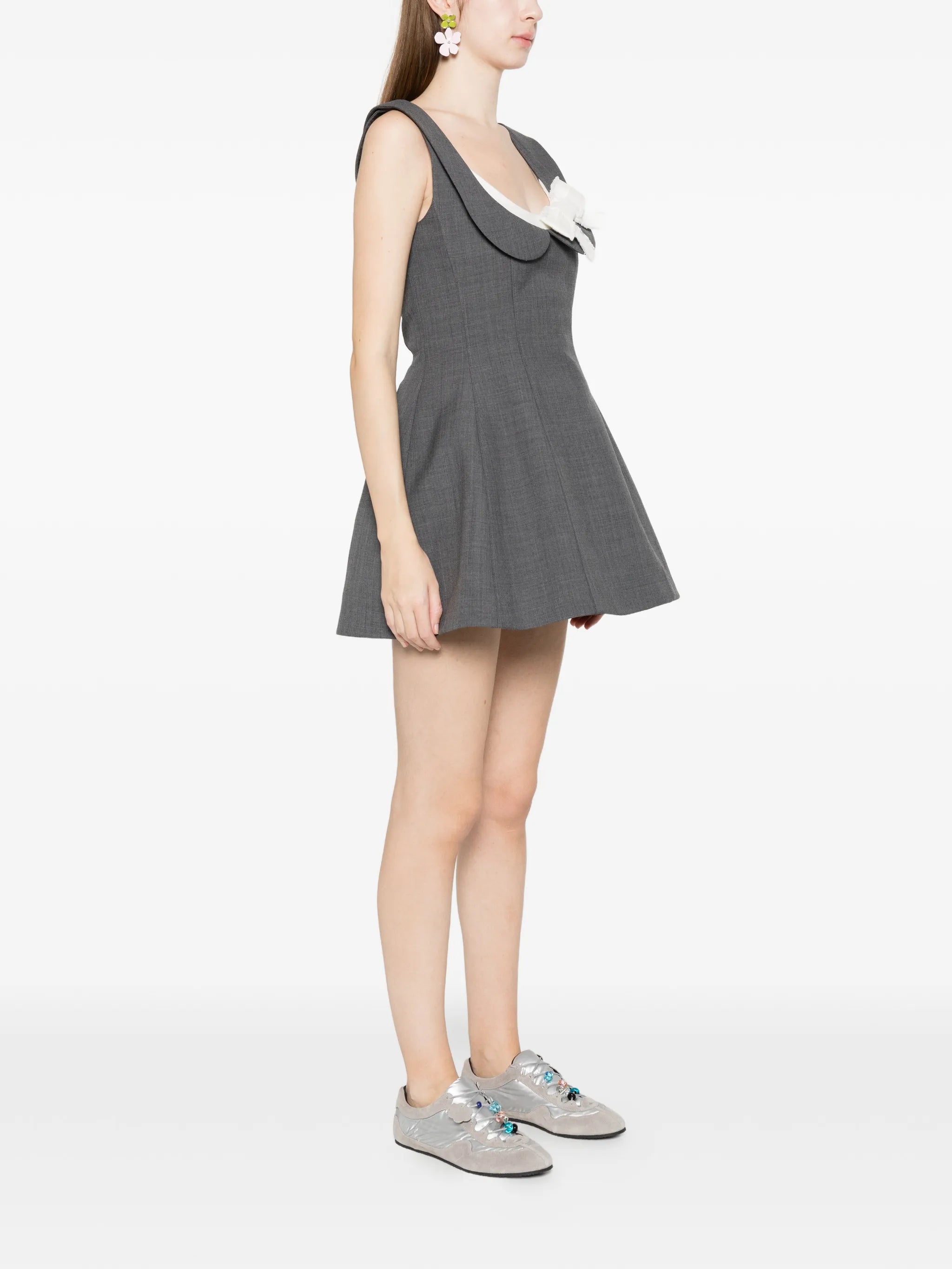 side-bow mini dress