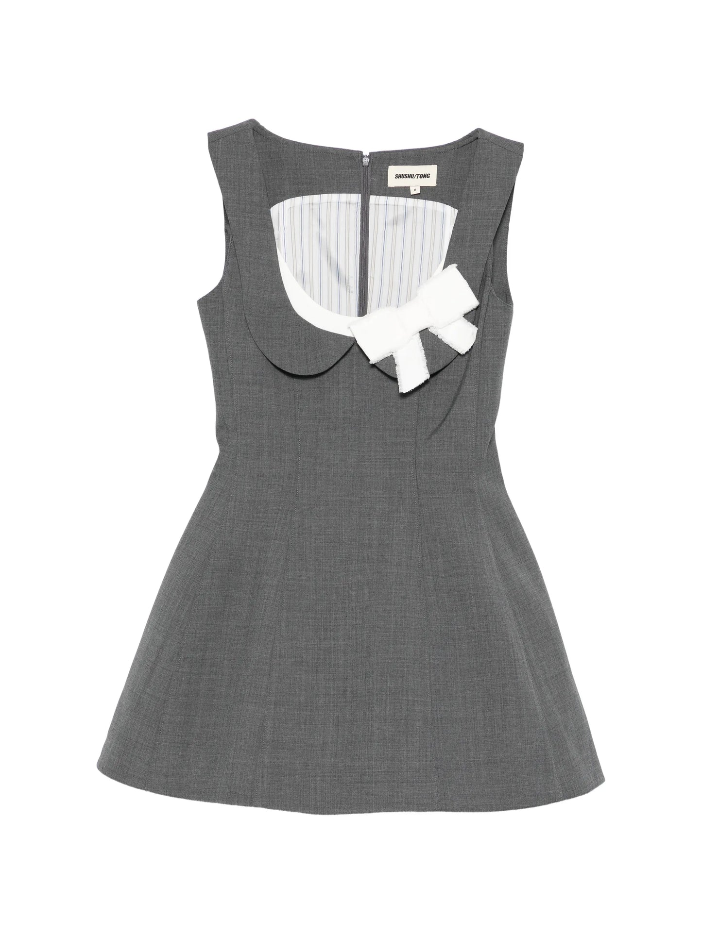 side-bow mini dress