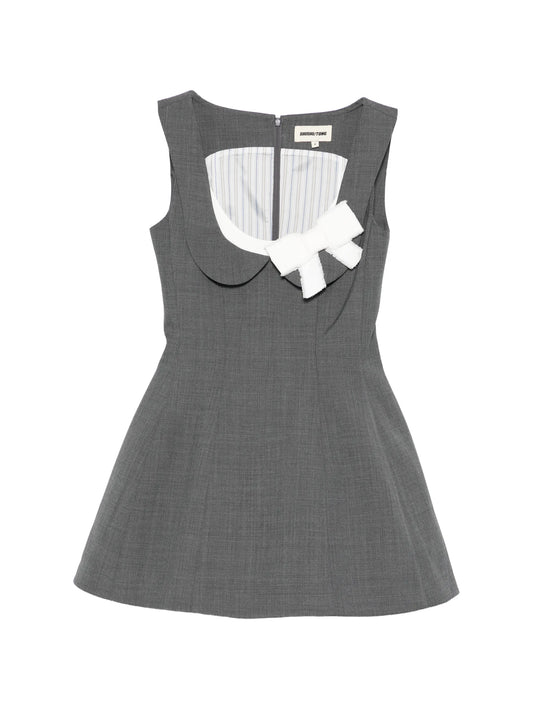 side-bow mini dress