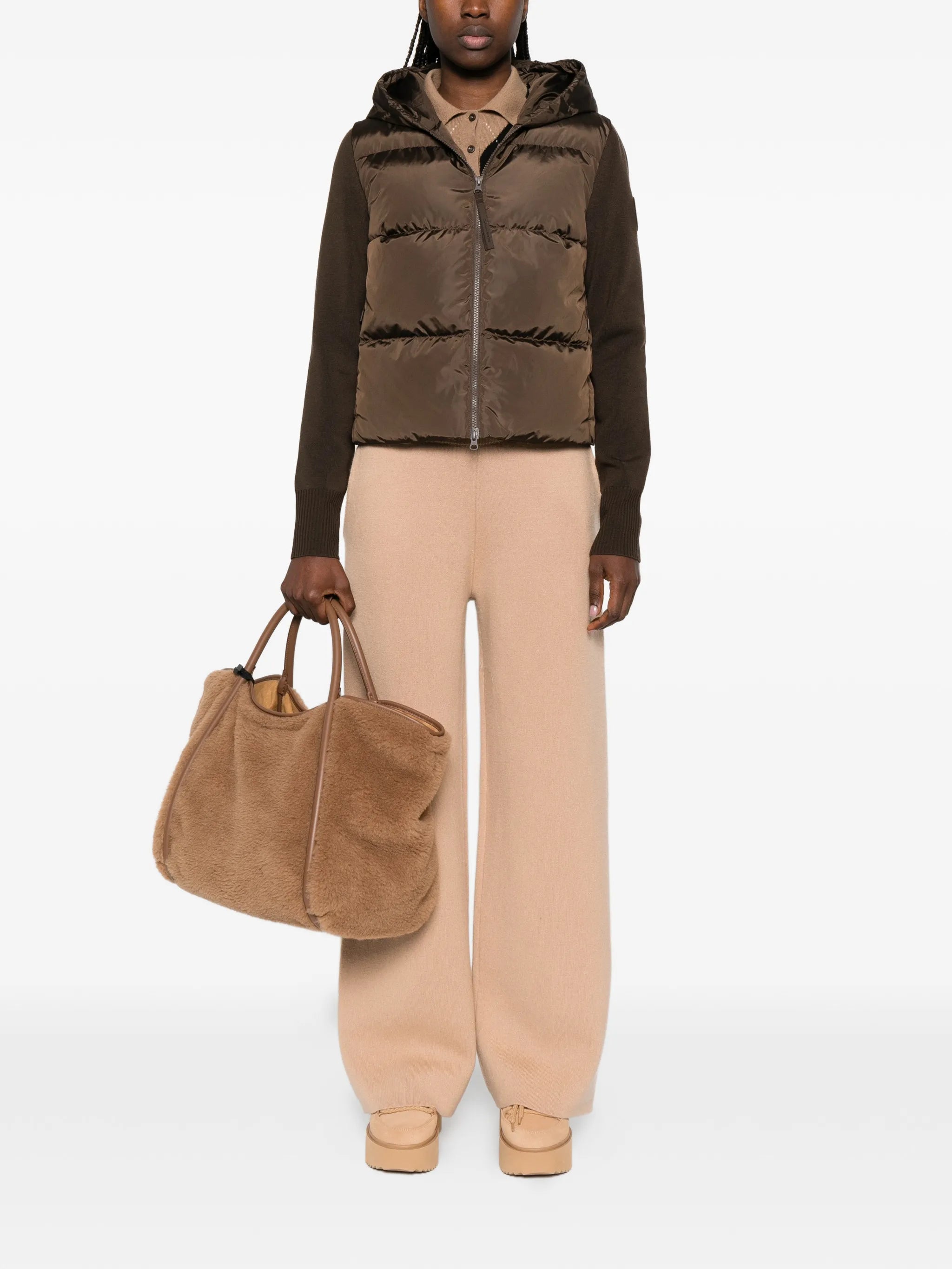 HyBridge quilted hooded jacket