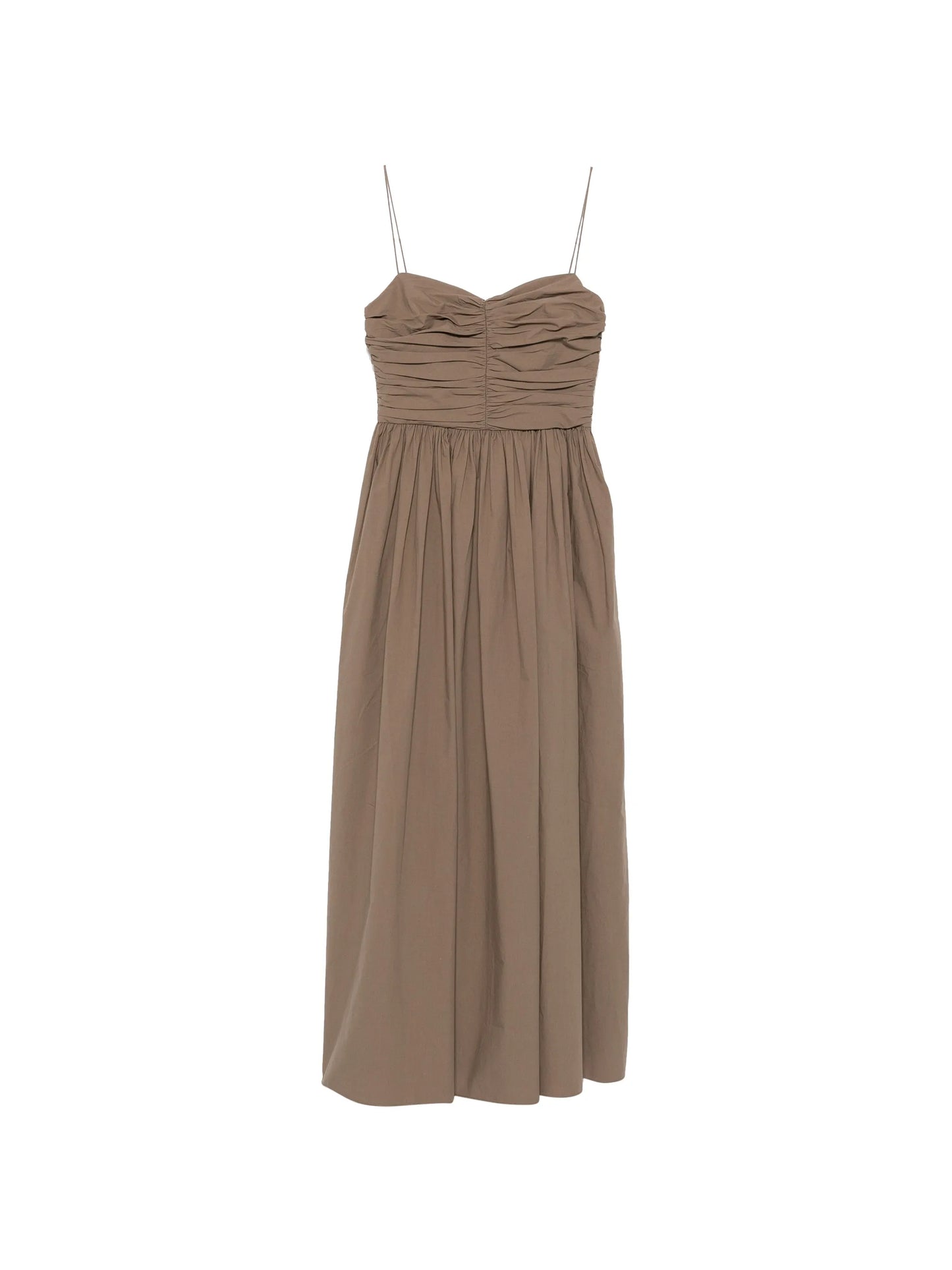 gathered bodice dress