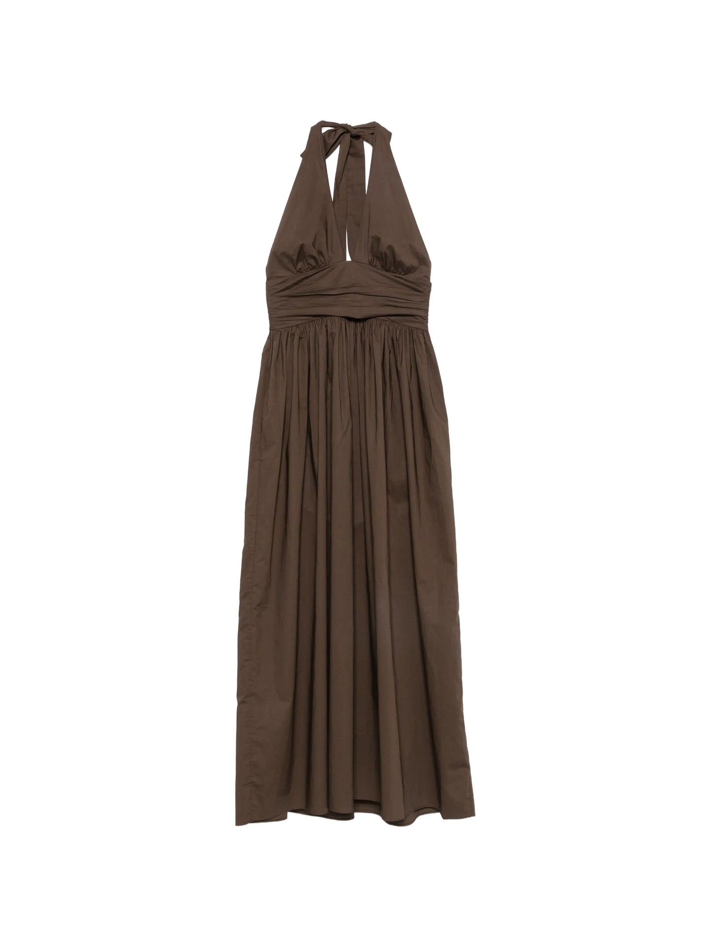 halterneck midi dress