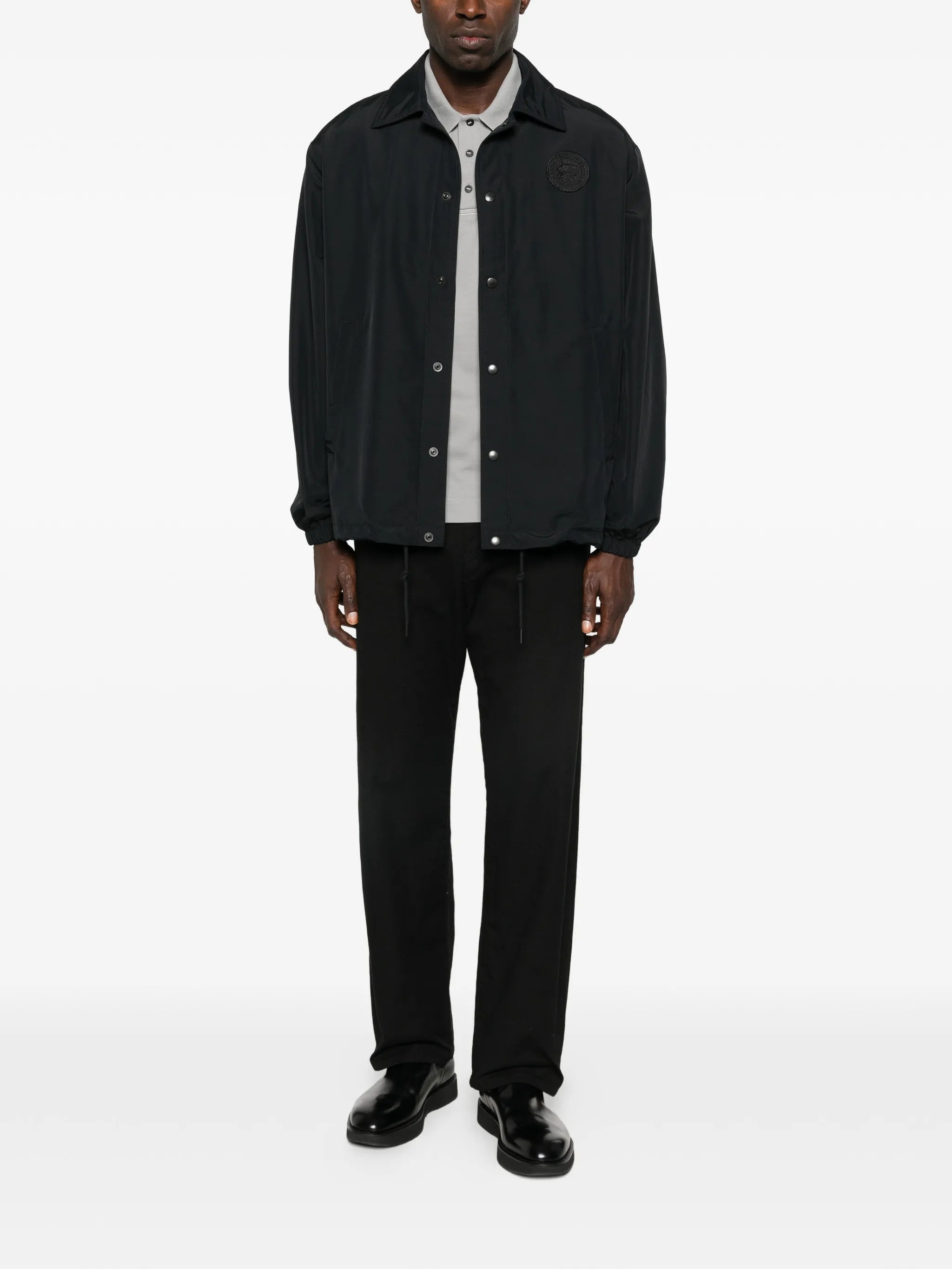 logo-patch jacket