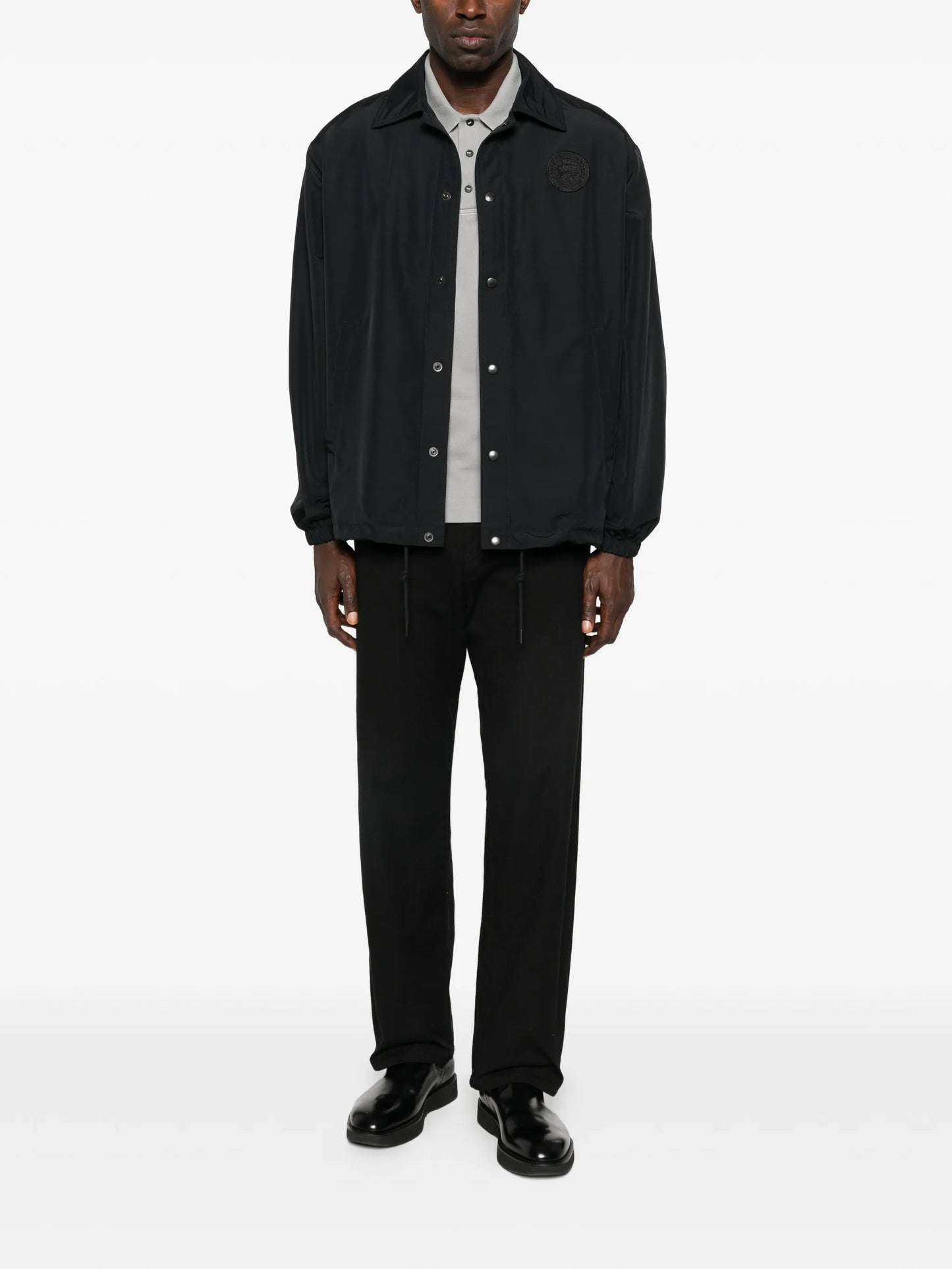 logo-patch jacket